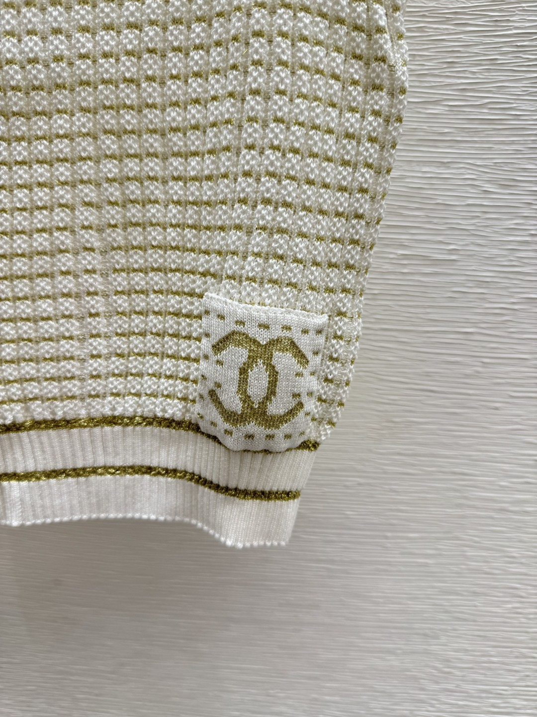 Chrome Hearts CH家 早春新款 撞色金银线镂空圆领针织背心