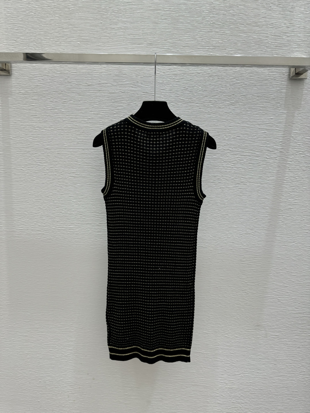 Chrome Hearts CH家 早春新款 撞色金银线圆领针织背心裙
