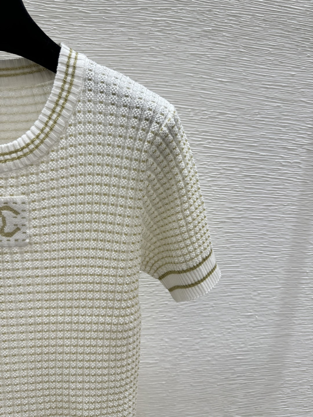 Chrome Hearts CH家 早春新款 撞色金银线圆领针织短袖裙