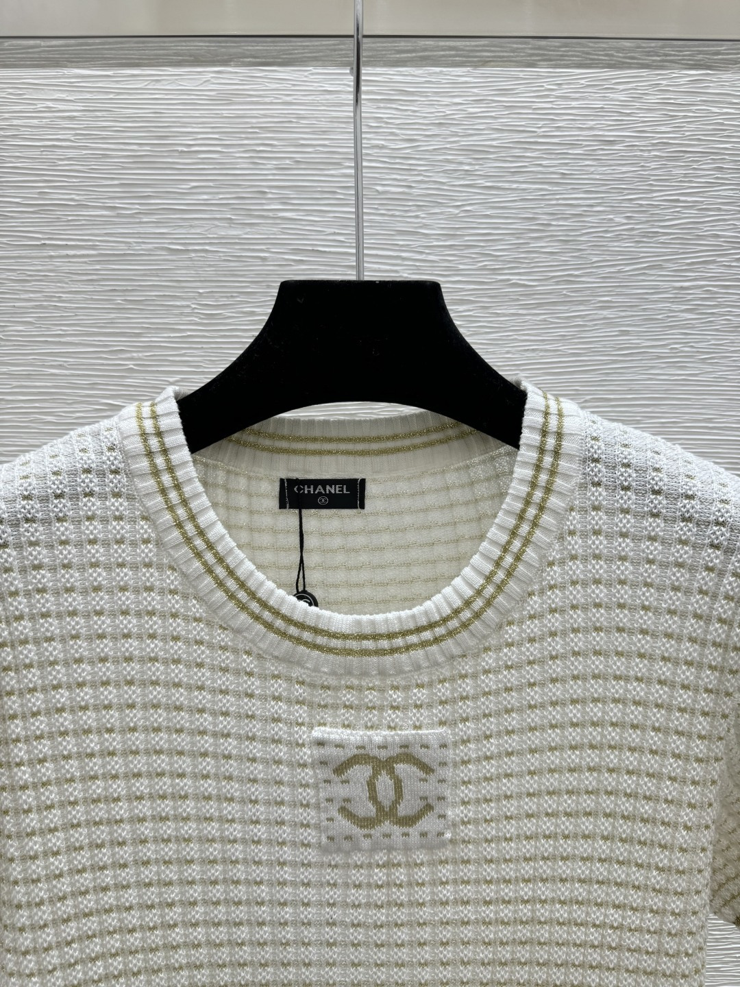Chrome Hearts CH家 早春新款 撞色金银线圆领针织短袖裙