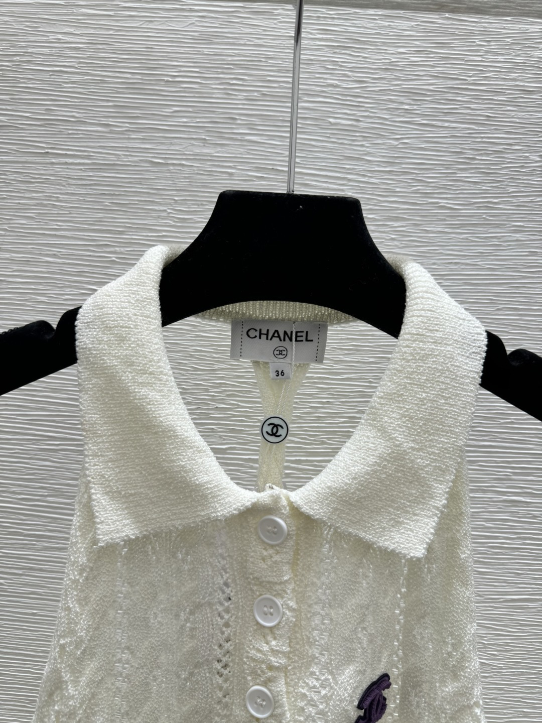 Chrome Hearts CH家 早春新款 撞色翻领镂空挂脖针织背心