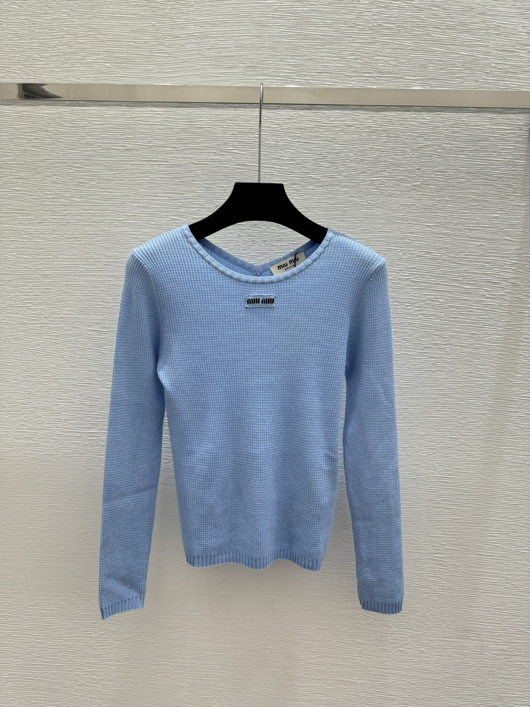 Miu Miu M家 早春新款 纯色简约针织长袖