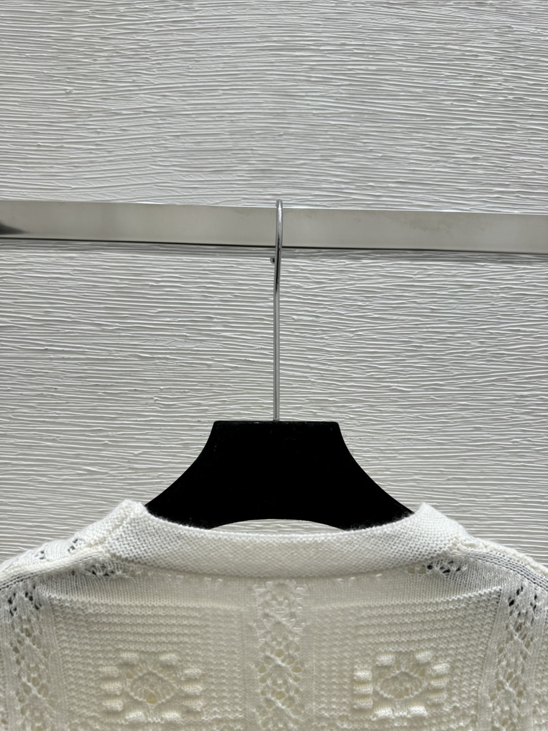 Chrome Hearts CH家 早春新款 纯色镂空圆领针织长袖