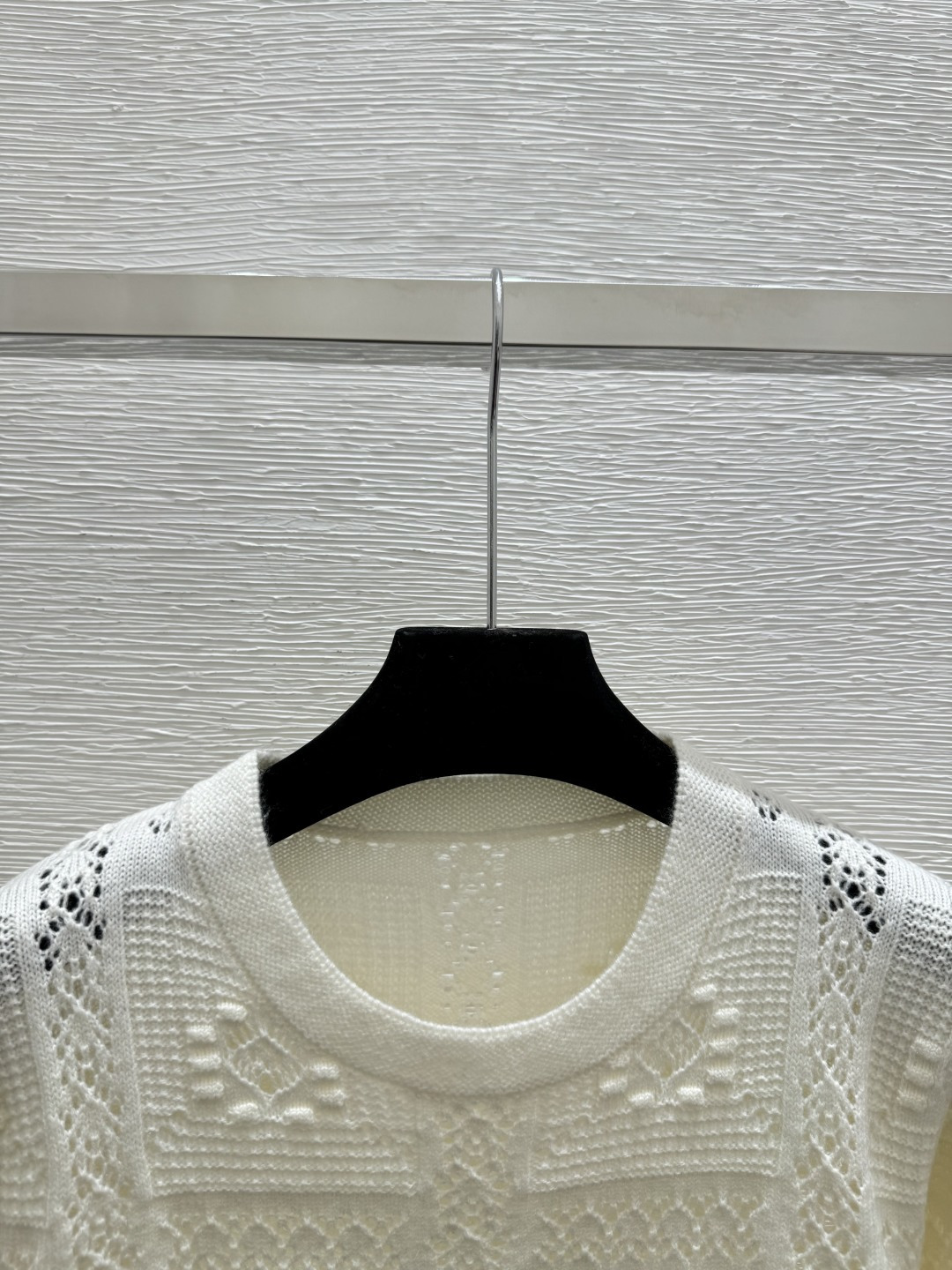 Chrome Hearts CH家 早春新款 纯色镂空圆领针织长袖
