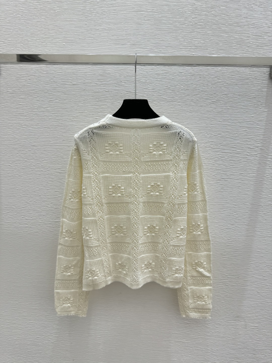 Chrome Hearts CH家 早春新款 纯色镂空圆领针织长袖
