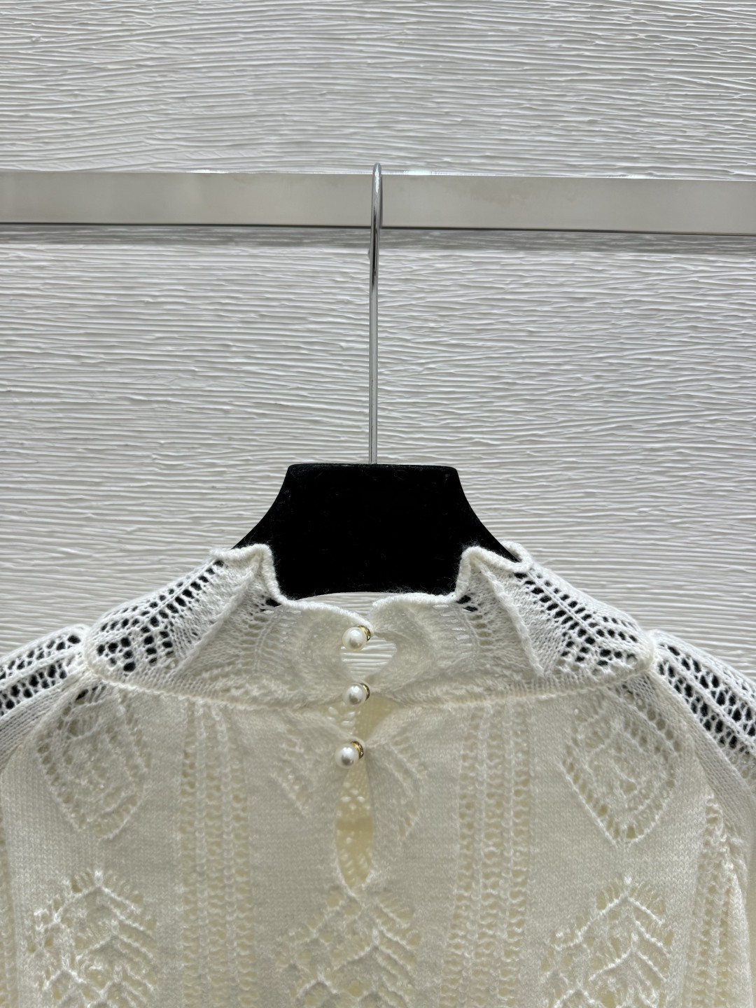 Chrome Hearts CH家 早春新款 纯色镂空高领针织长袖