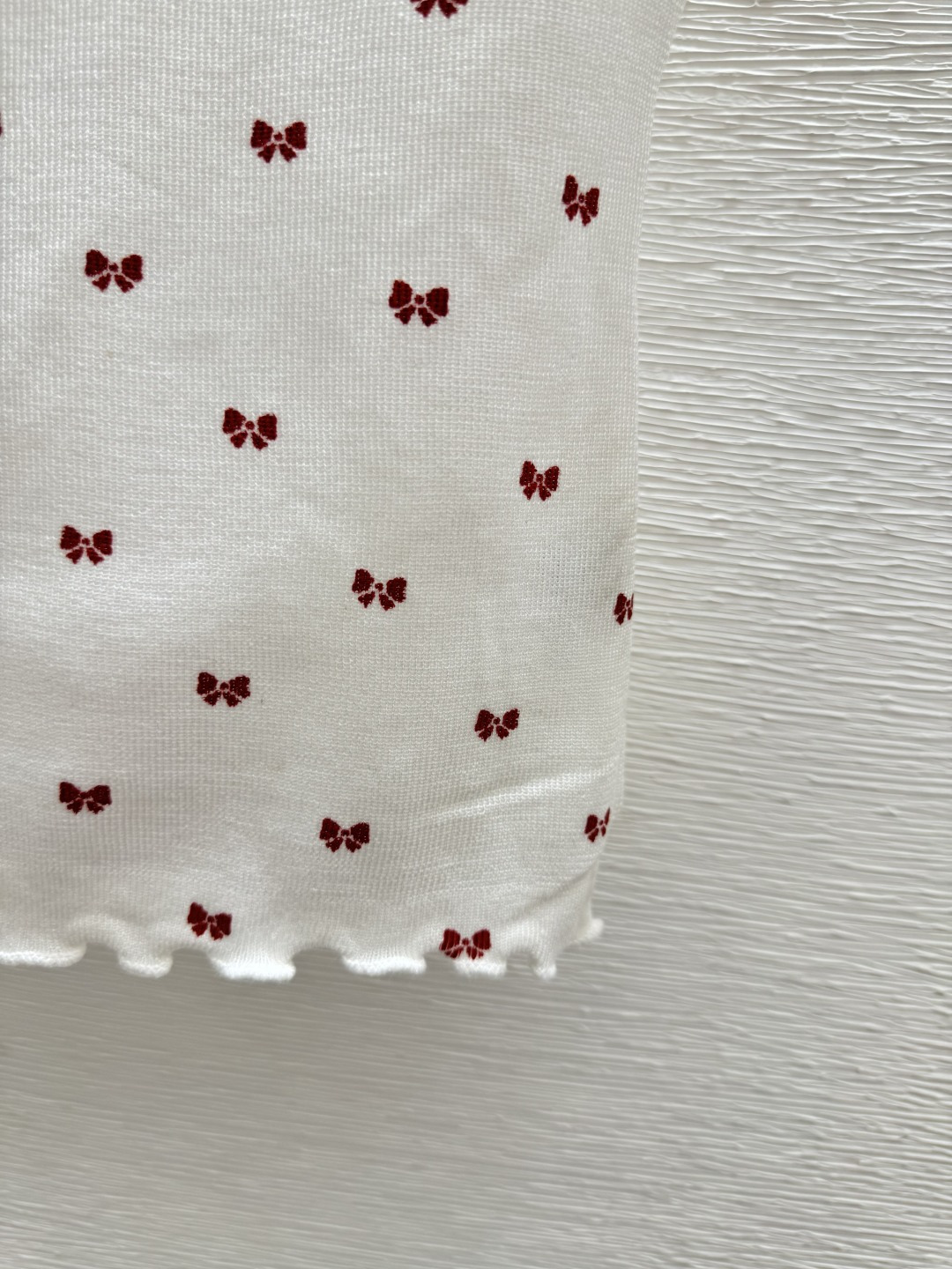Chrome Hearts CH家 早春新款 撞色蝴蝶结花边圆领针织短袖