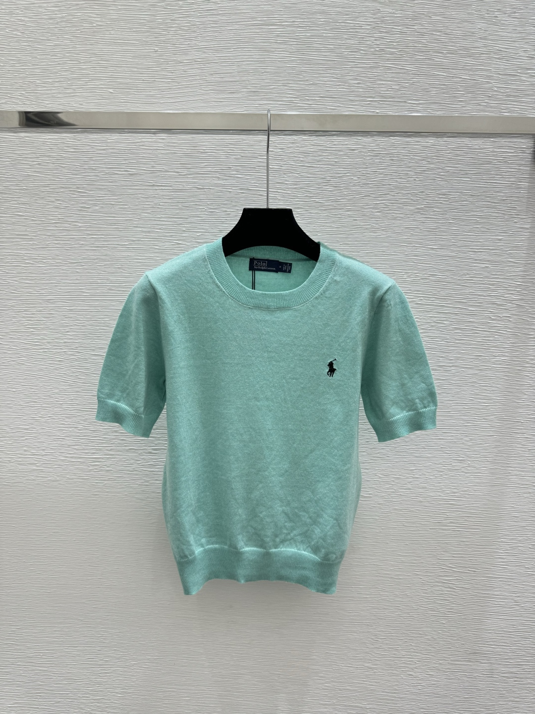 Ralph Lauren PO家 早春新款 纯色简约圆领针织短袖