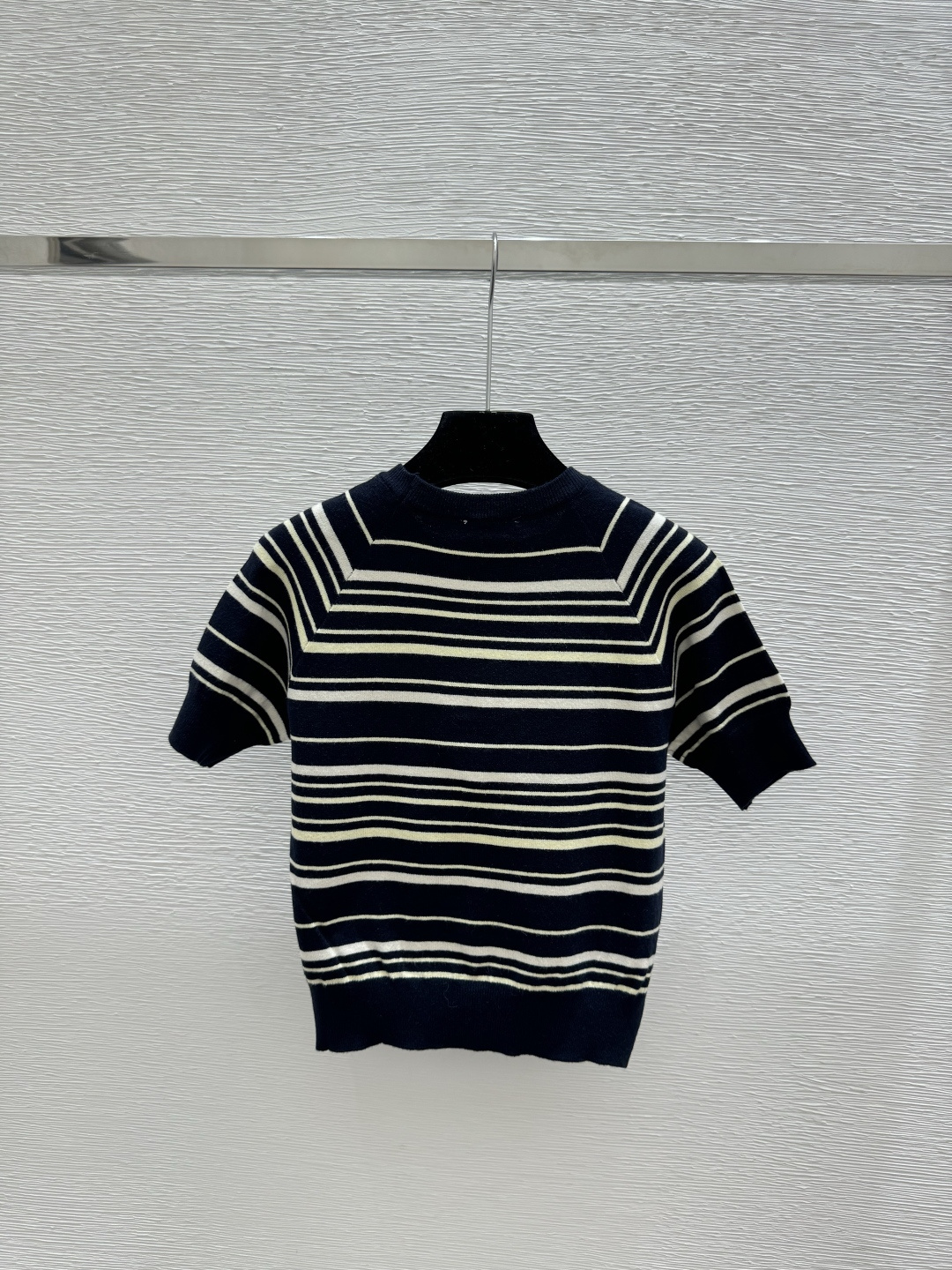 Chrome Hearts CH家 早春新款 撞色条纹圆领针织短袖