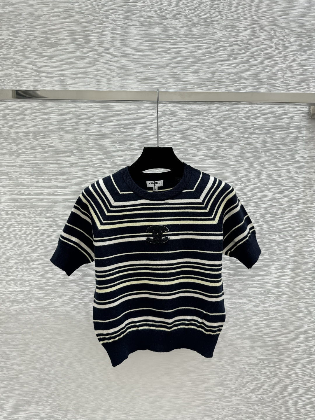 Chrome Hearts CH家 早春新款 撞色条纹圆领针织短袖