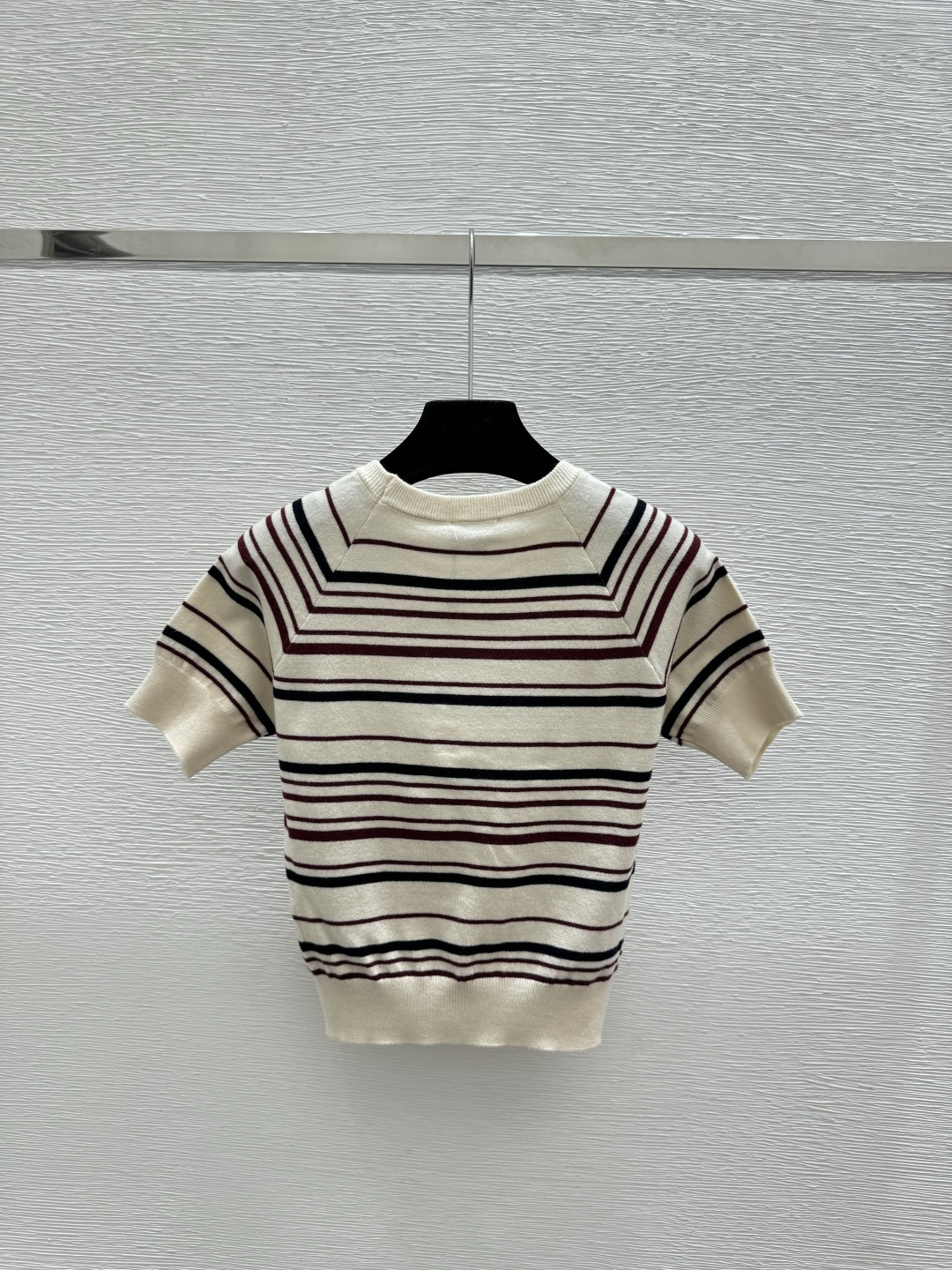 Chrome Hearts CH家 早春新款 撞色条纹圆领针织短袖