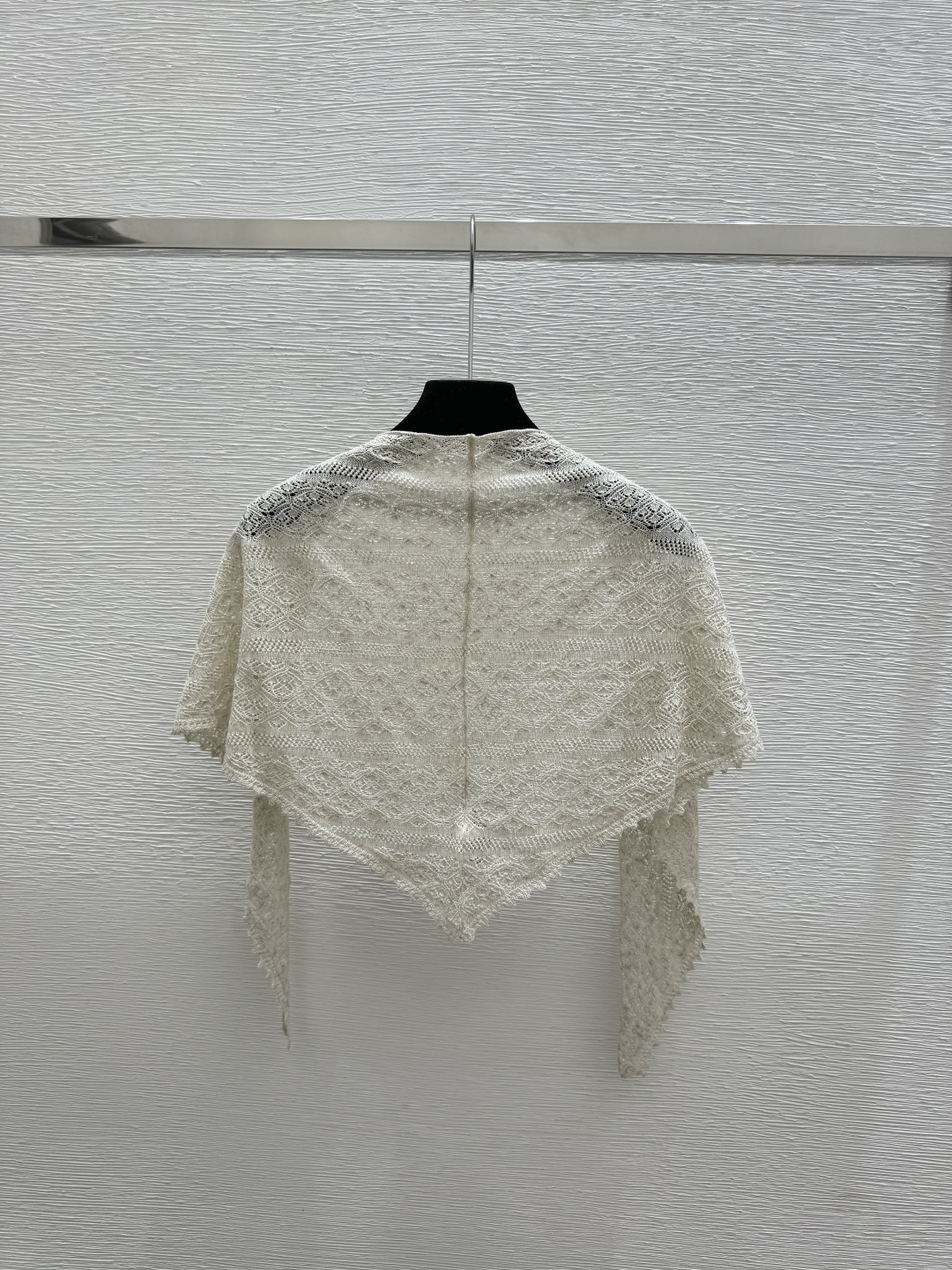 Prada LP家 早春新款 纯色镂空针织披肩