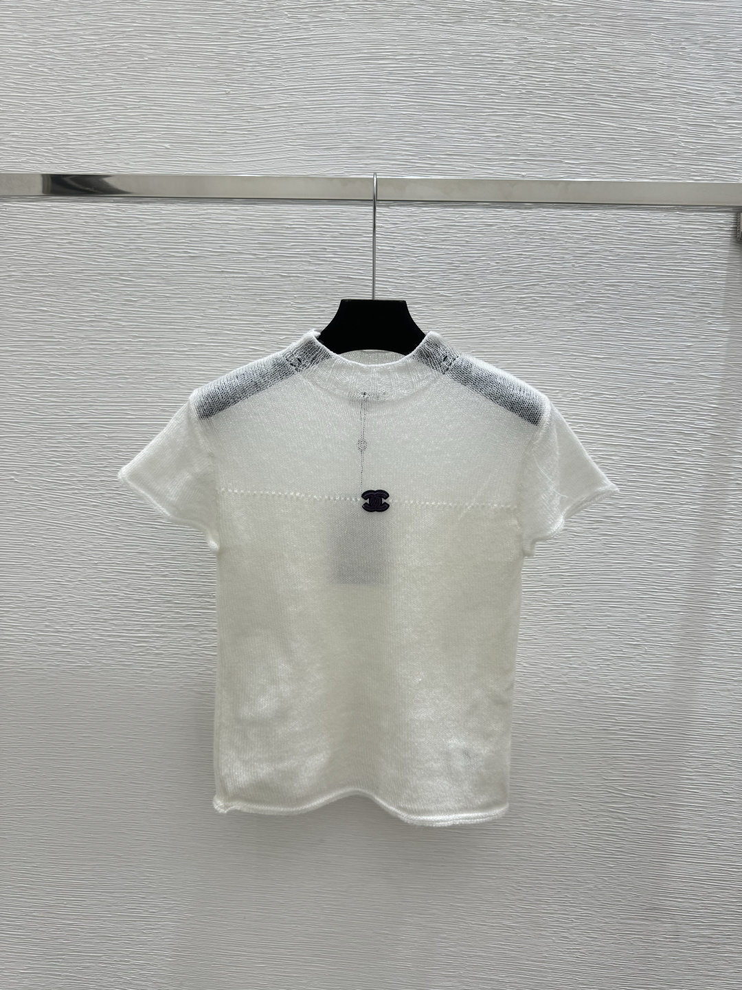 NO:758874,CH Home Early Spring New Style Solid Color Simple High Collar Knitted Short Sleeves Color White Size 36.38.40, T-shirt,19860909CH家 早春新款 纯色简约高领针织短袖 颜色白色 尺码36.38.40,,T-shirt,,Women's clothing