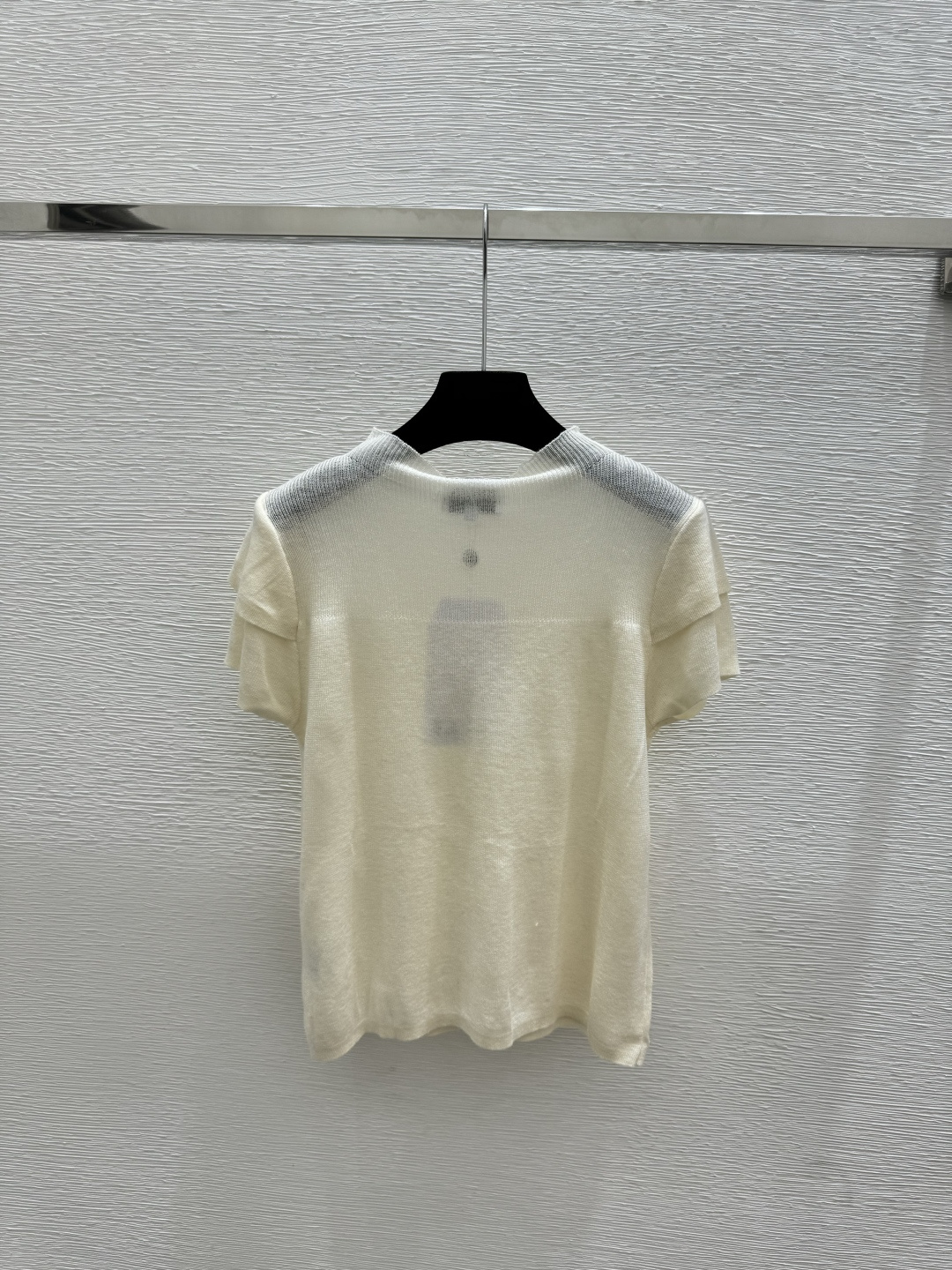 🆕CH家🆕 早春新款 纯色简约高领针织短袖颜色：白色 灰色 黑色尺码：36.38.40