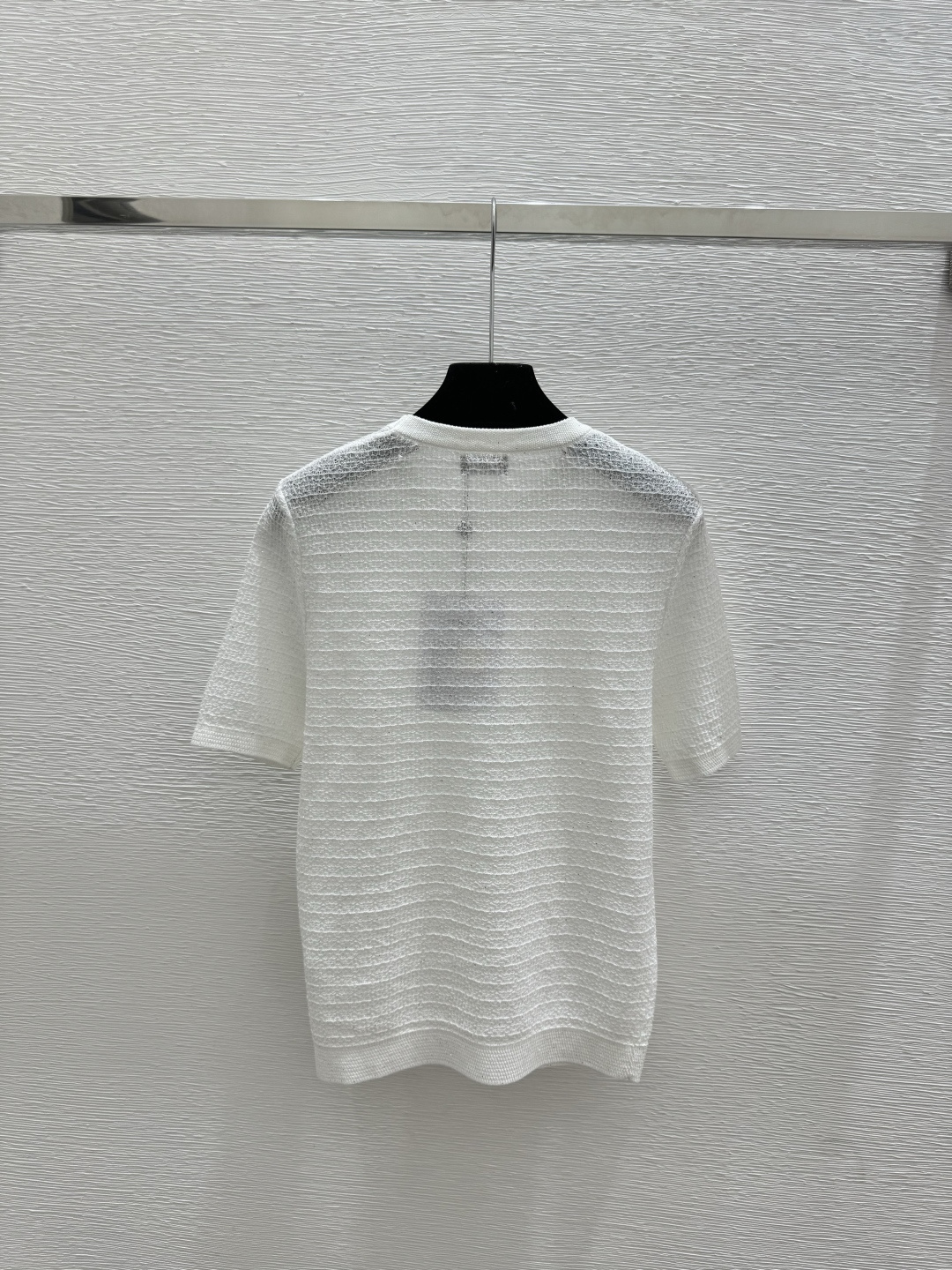 🆕CH家🆕 早春新款 纯色简约圆领针织短袖颜色：白色 粉色 黑色尺码：36.38.40