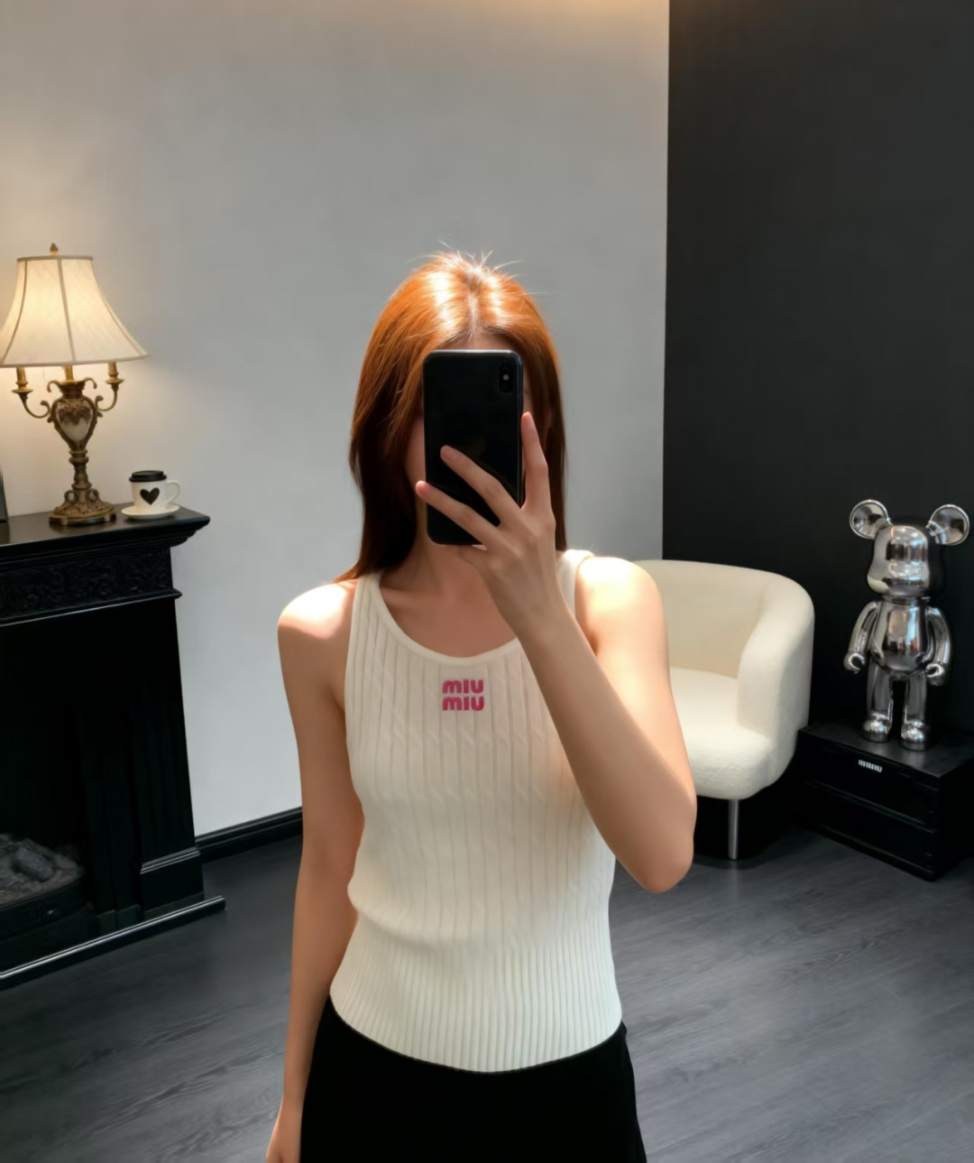 🆕M家🆕 早春新款 纯色简约圆领针织背心颜色：白色 灰色尺码：36.38.40