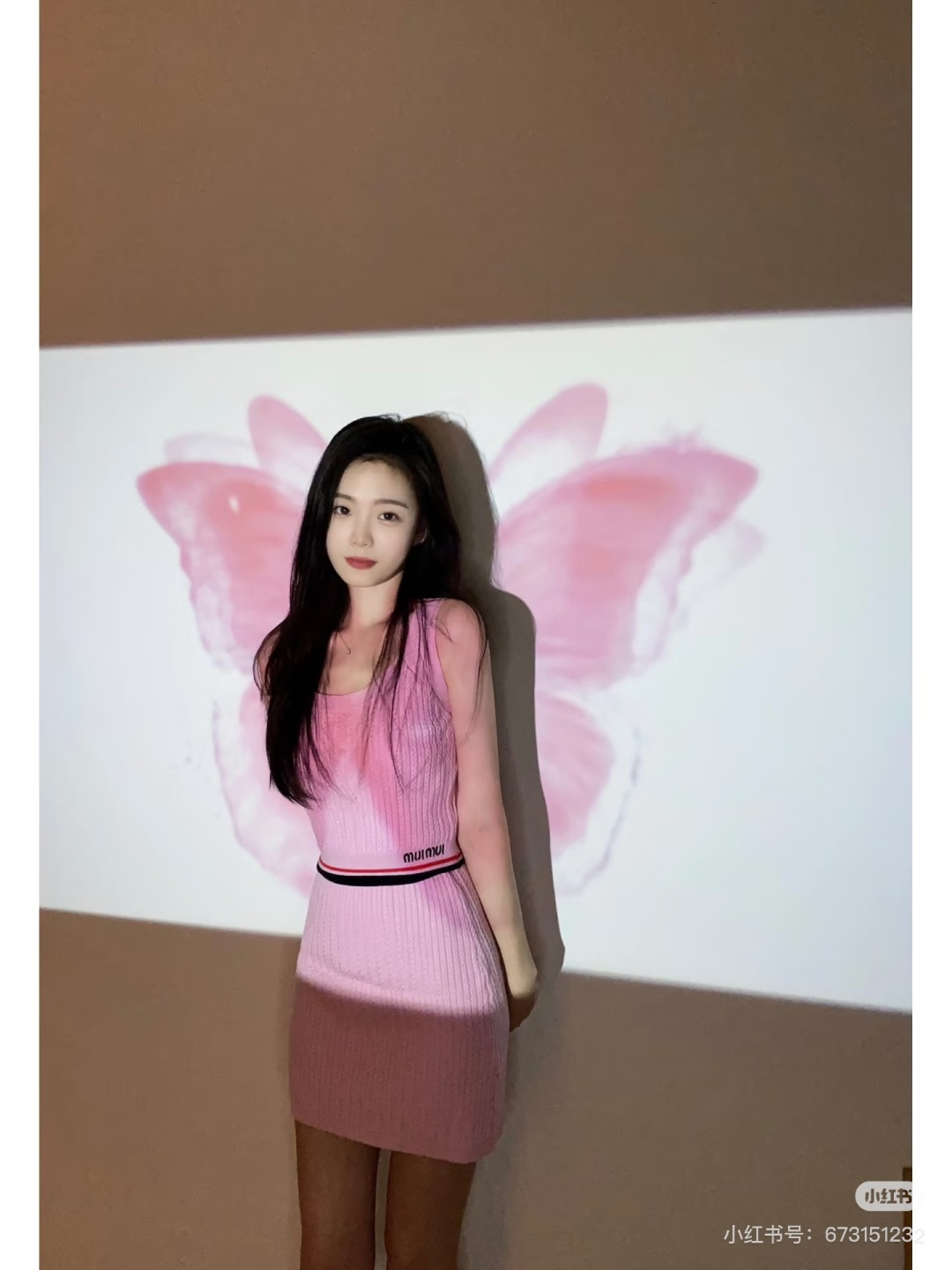 🆕M家🆕 早春新款 纯色简约圆领针织套装颜色：粉色尺码：36.38.40