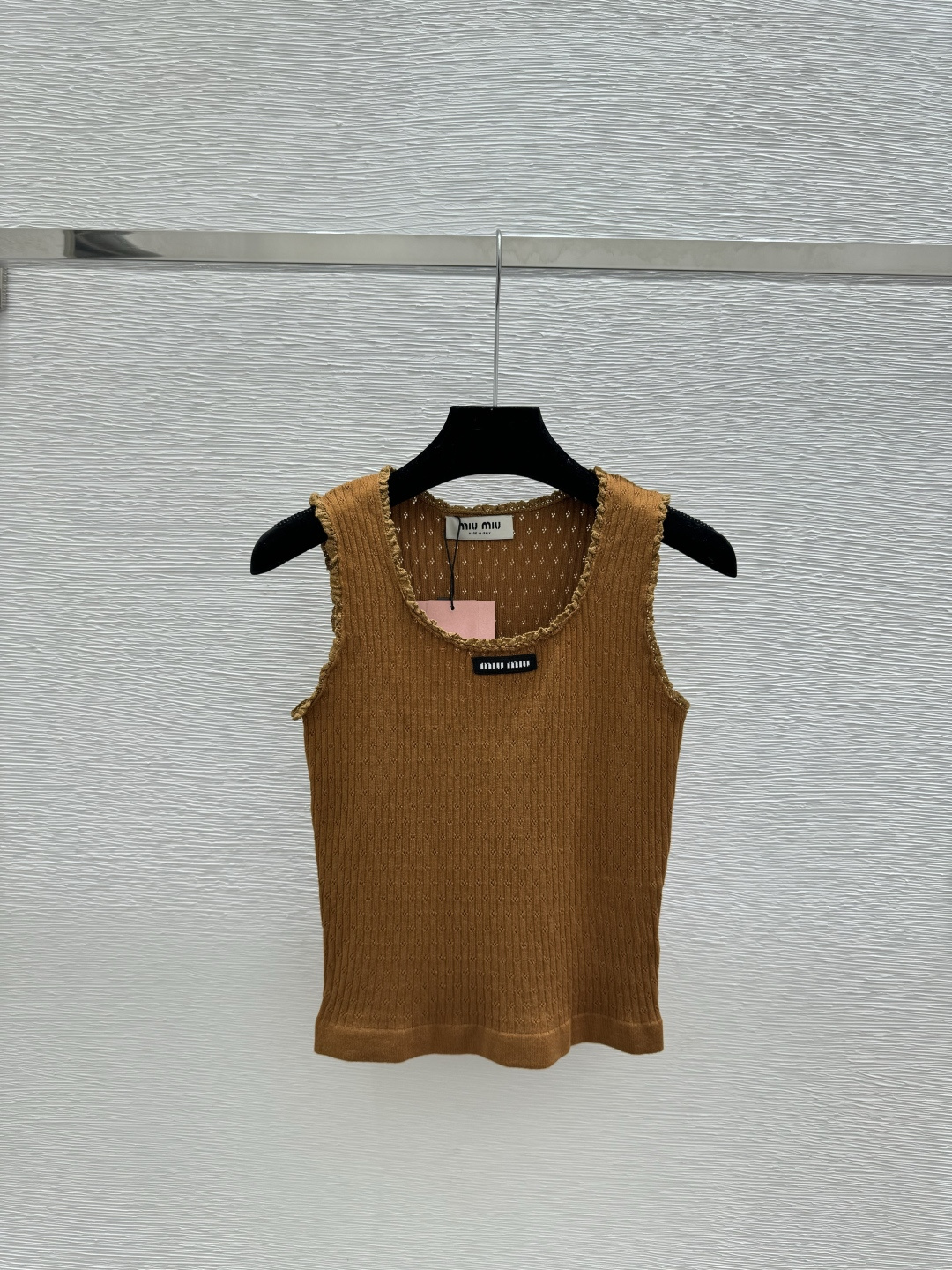 🆕M家🆕 早春新款 纯色简约圆领针织背心颜色：咖啡 宝蓝尺码：36.38.40