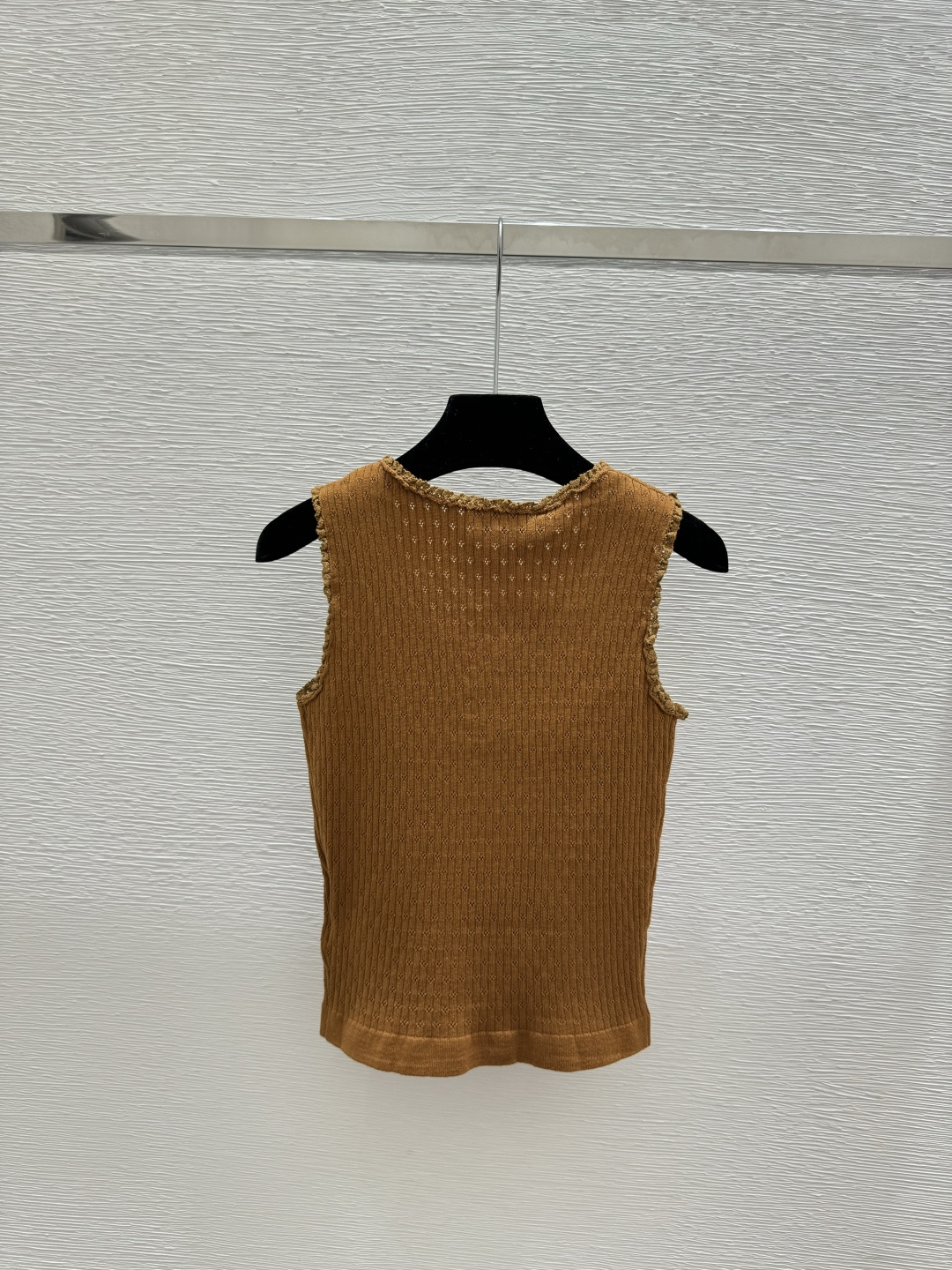 🆕M家🆕 早春新款 纯色简约圆领针织背心颜色：咖啡 宝蓝尺码：36.38.40