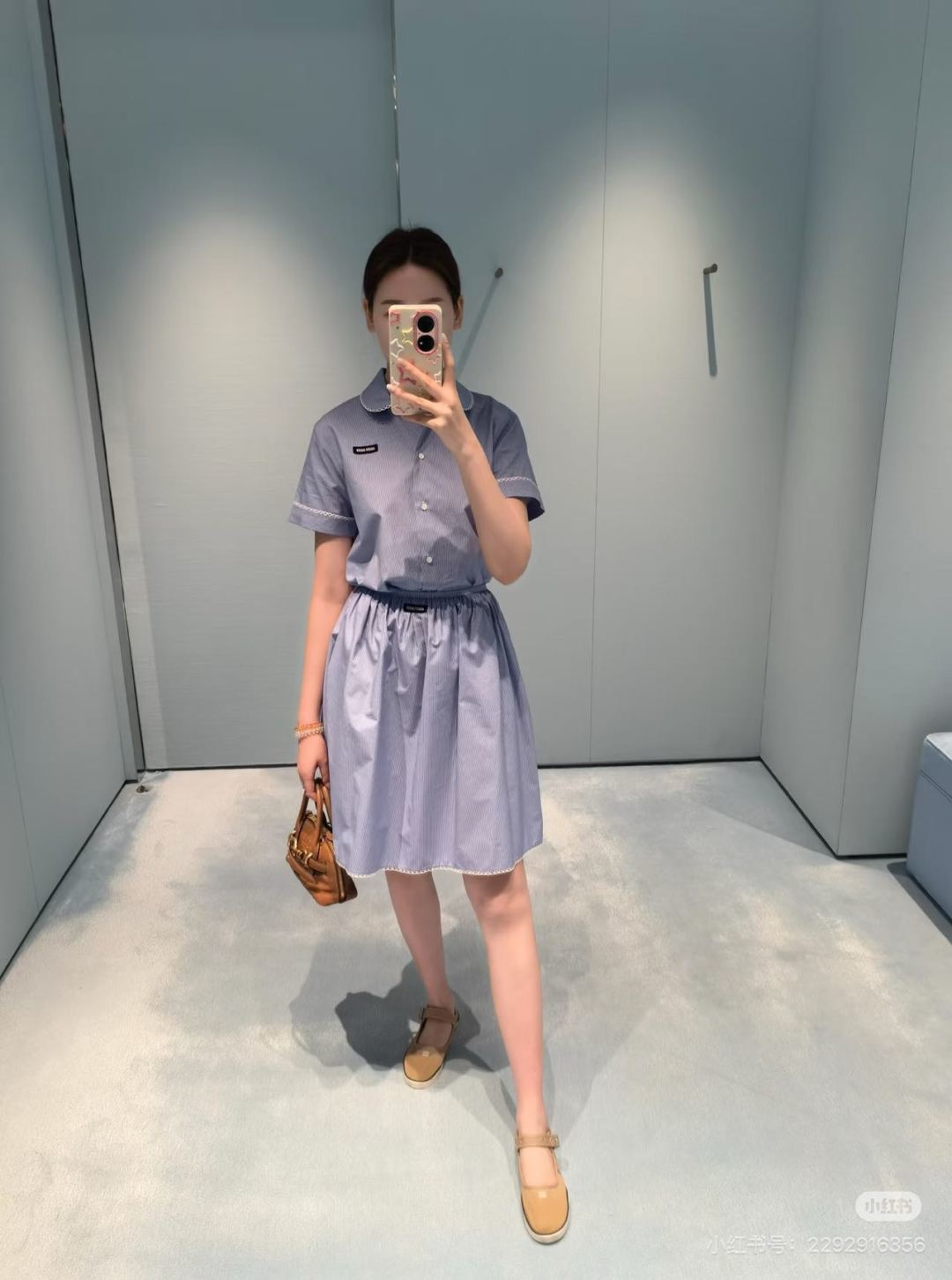 🆕M家🆕 早春新款 撞色格子简约半裙颜色：蓝色尺码：36.38.40