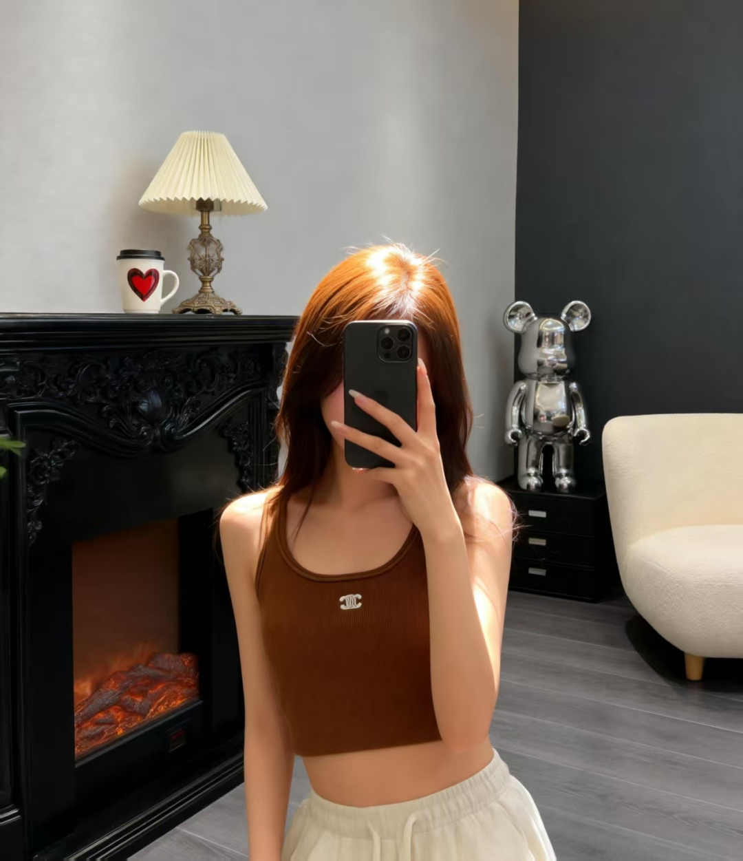 🆕CE家🆕 早春新款 纯色简约圆领针织背心颜色：咖啡尺码：36.38.40