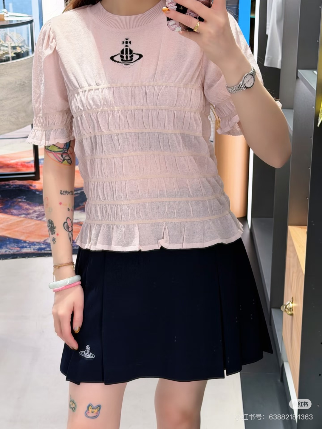 🆕VI家🆕 春夏新款 纯色松紧弹力针织短袖颜色：粉色 白色尺码：36.38.40