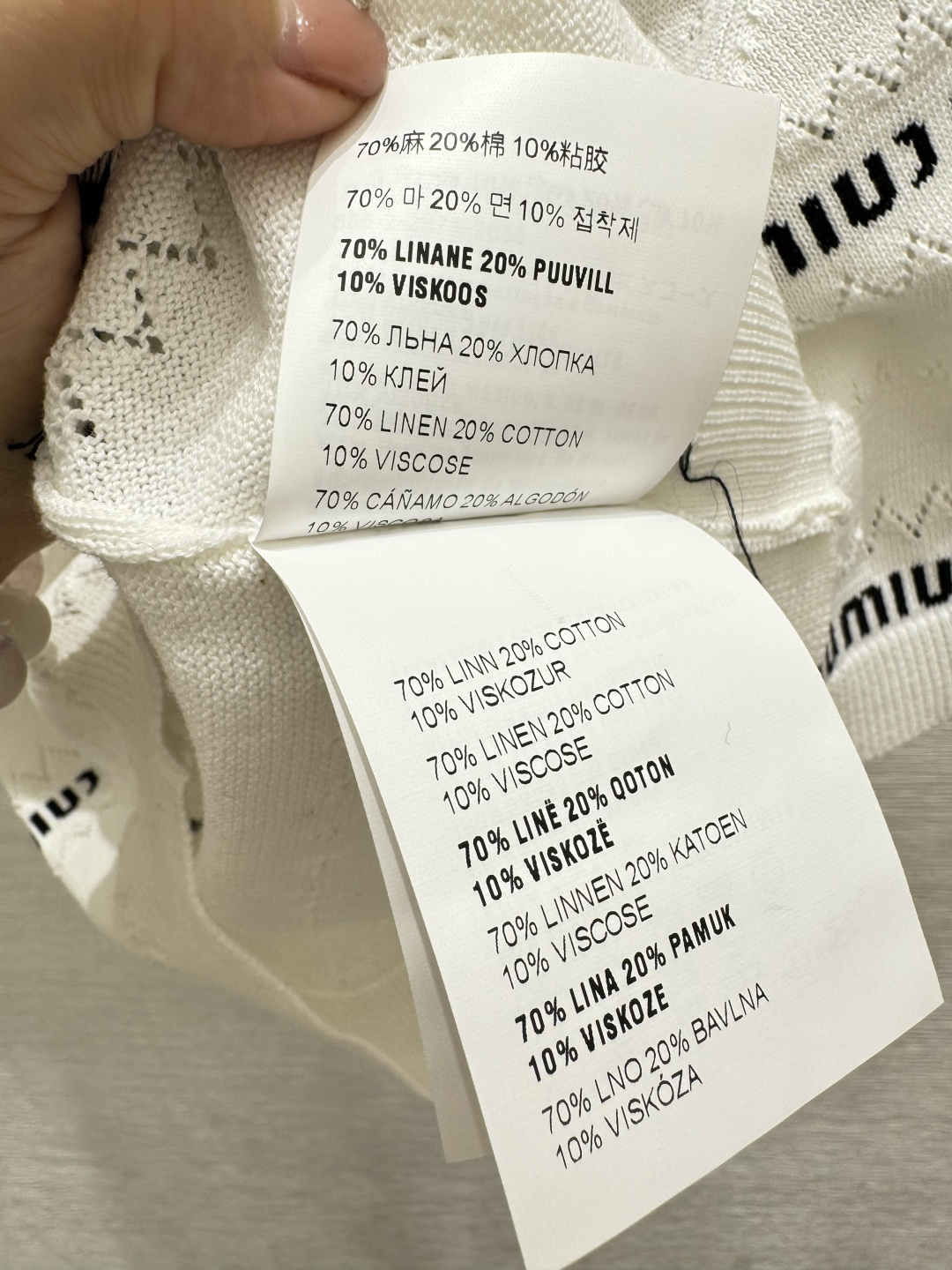 🆕m家🆕 春夏季新款 字母条纹针织短袖颜色：粉色 白色 咖啡色尺码：36.38.40