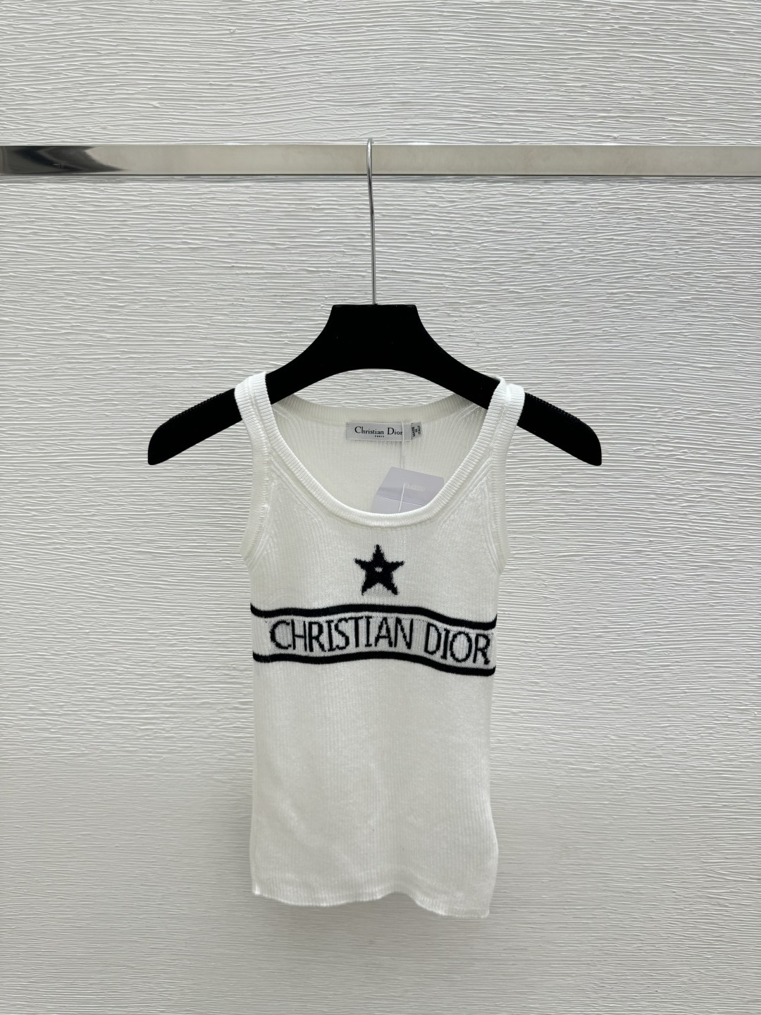 🆕D家🆕 春夏季新款 字母五角星针织背心颜色：宝蓝色 白色 灰色尺码：36.38.40