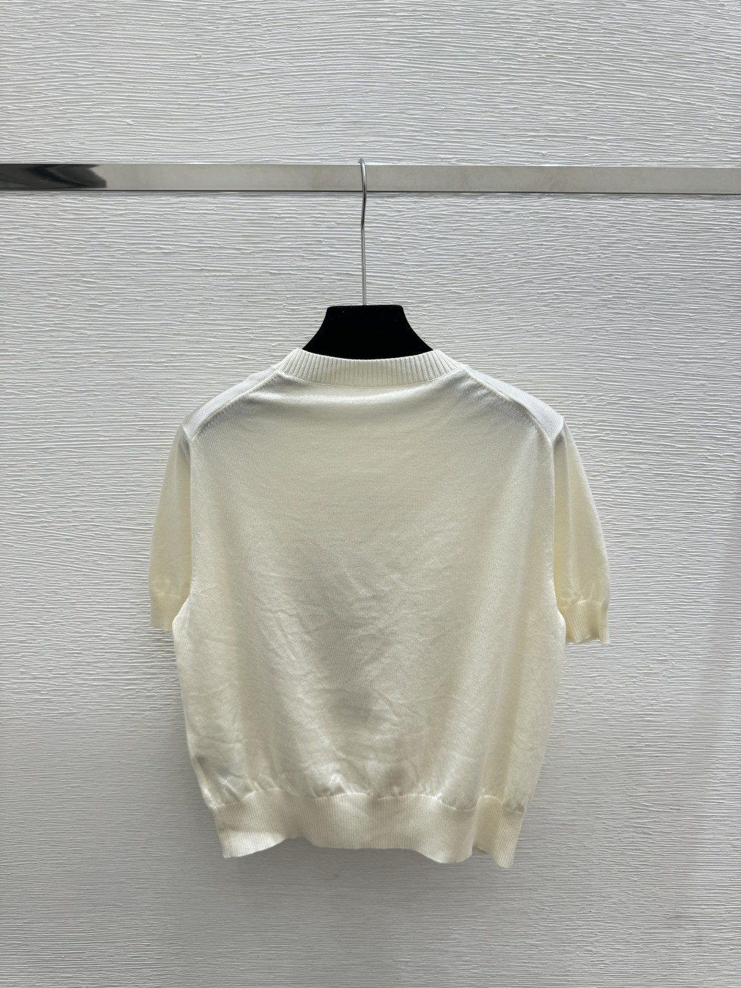 🆕D家🆕 春夏季新款 星座刺绣针织短袖颜色：白色尺码：36.38.40