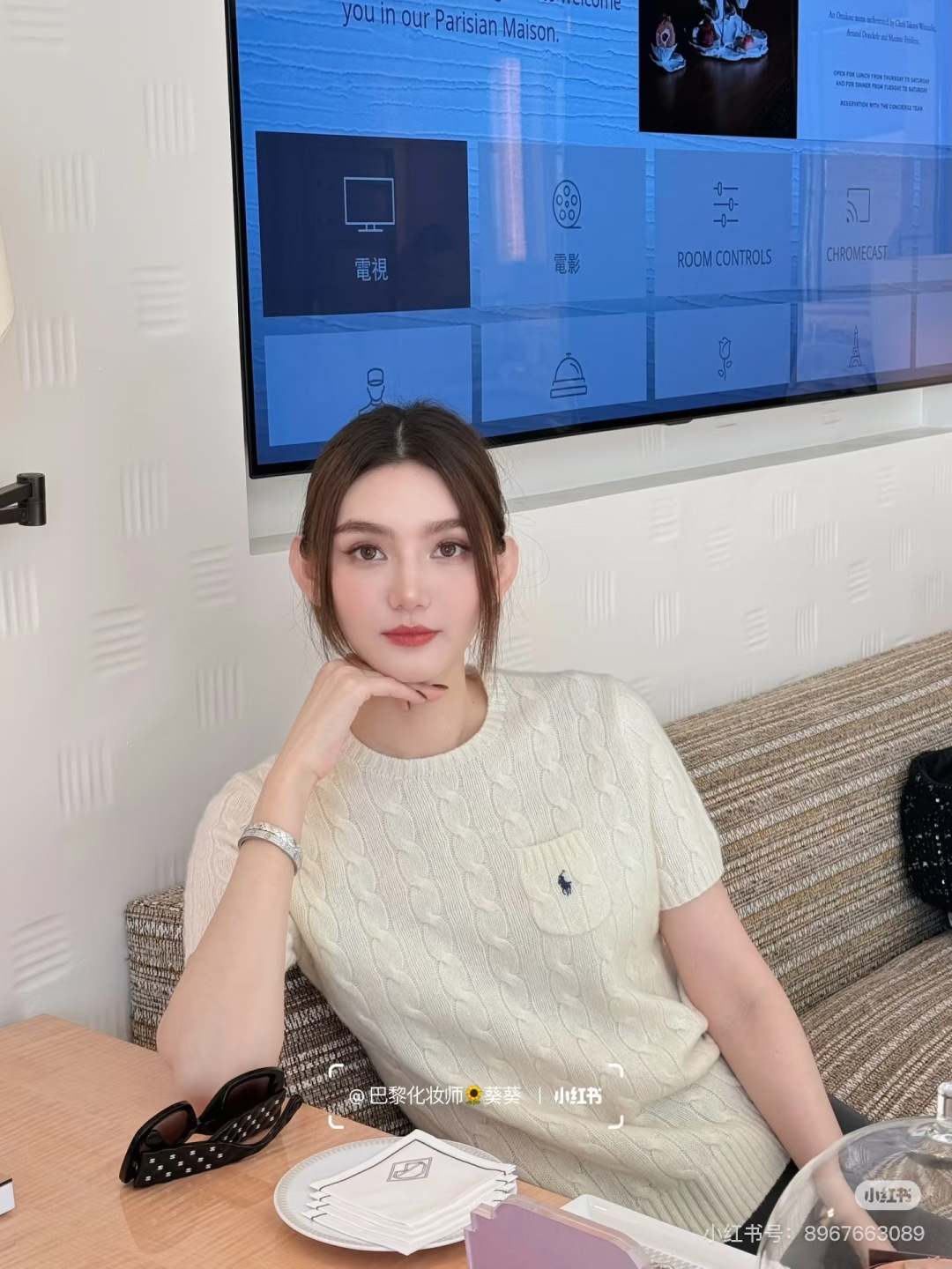 🆕PO家🆕 早春新款 纯色简约圆领针织短袖颜色：白色 粉色 蓝色 黄色 绿色 宝蓝尺码：36.38.40