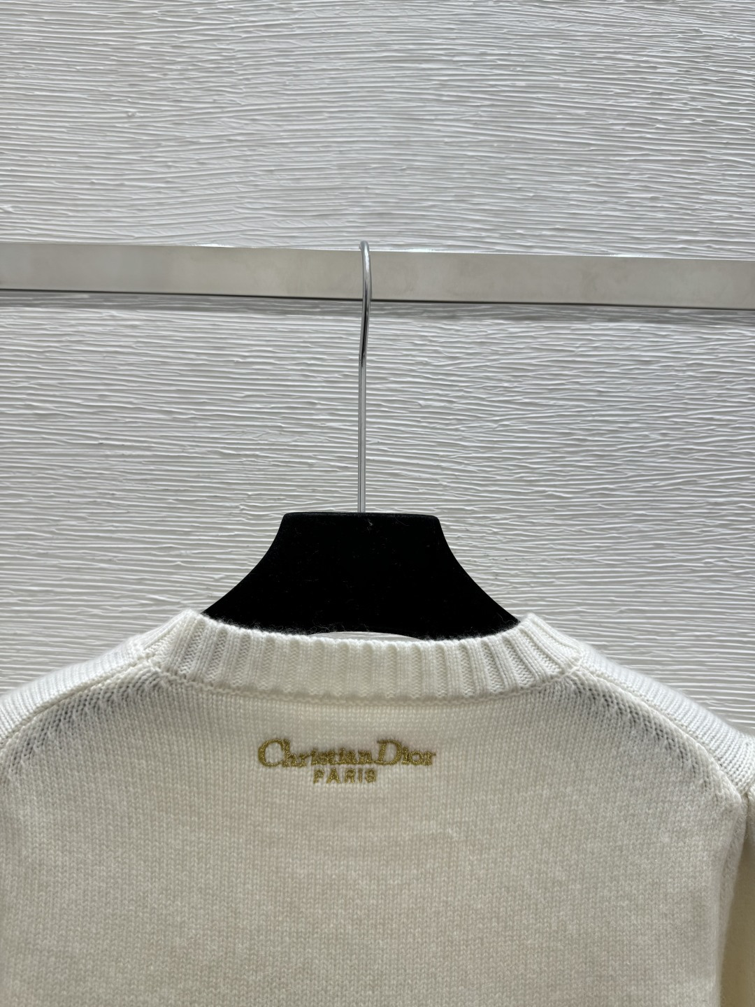 🆕D家🆕 早春新款 撞色五角星圆领针织短袖颜色：白色 尺码：36.38.40