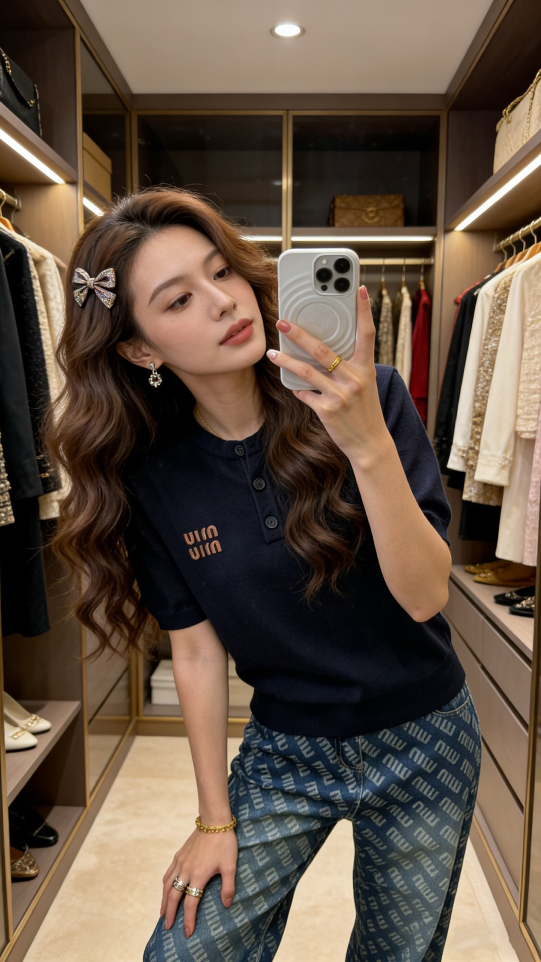 🆕M家🆕 早春新款 纯色简约圆领针织短袖颜色：白色 卡其 宝蓝尺码：36.38.40