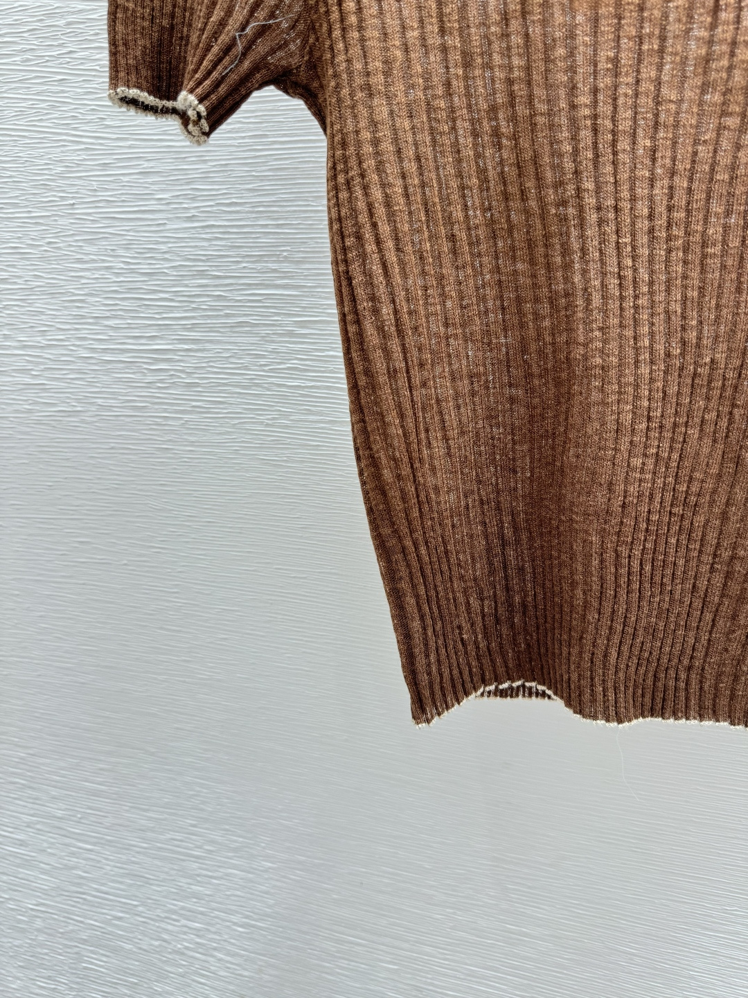 🆕M家🆕 早春新款 纯色翻领针织短袖颜色：咖啡尺码：36.38.40