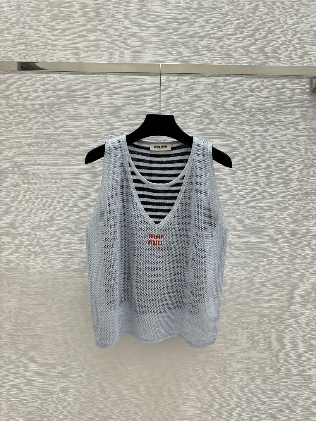 🆕M家🆕 早春新款 撞色条纹yuanl针织两件套颜色：白色 蓝色尺码：36.38.40