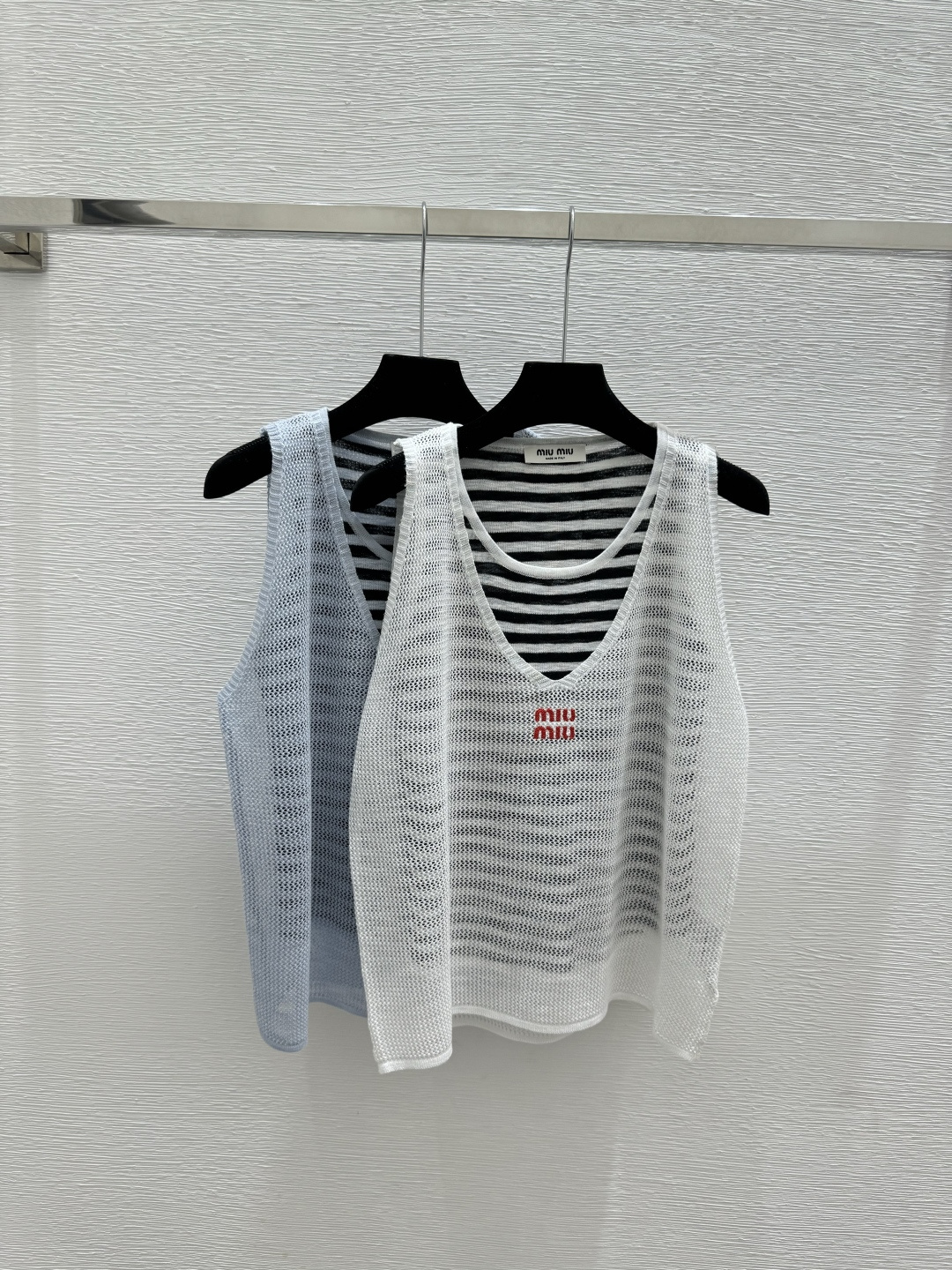 🆕M家🆕 早春新款 撞色条纹yuanl针织两件套颜色：白色 蓝色尺码：36.38.40