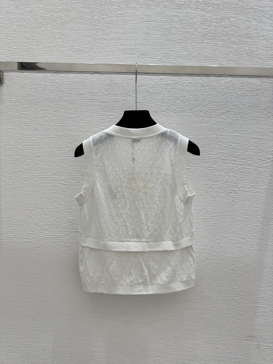 🆕LO家🆕 早春新款 纯色简约圆领针织背心开衫颜色：白色 宝蓝尺码：36.38.40