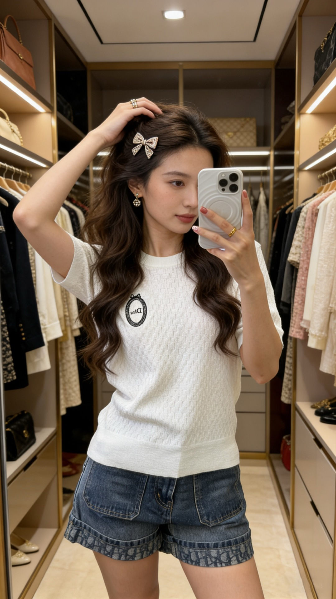 🆕D家🆕 春夏新款 纯色简约圆领针织短袖颜色：白色 黄色 蓝色尺码：36.38.40