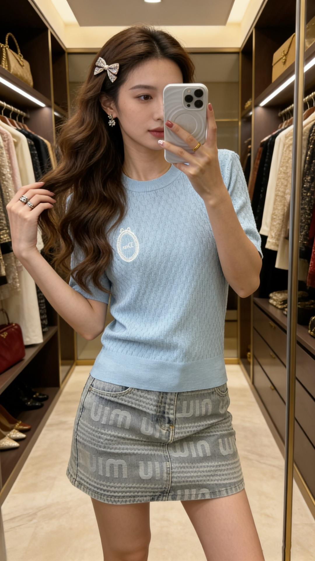 🆕D家🆕 春夏新款 纯色简约圆领针织短袖颜色：白色 黄色 蓝色尺码：36.38.40