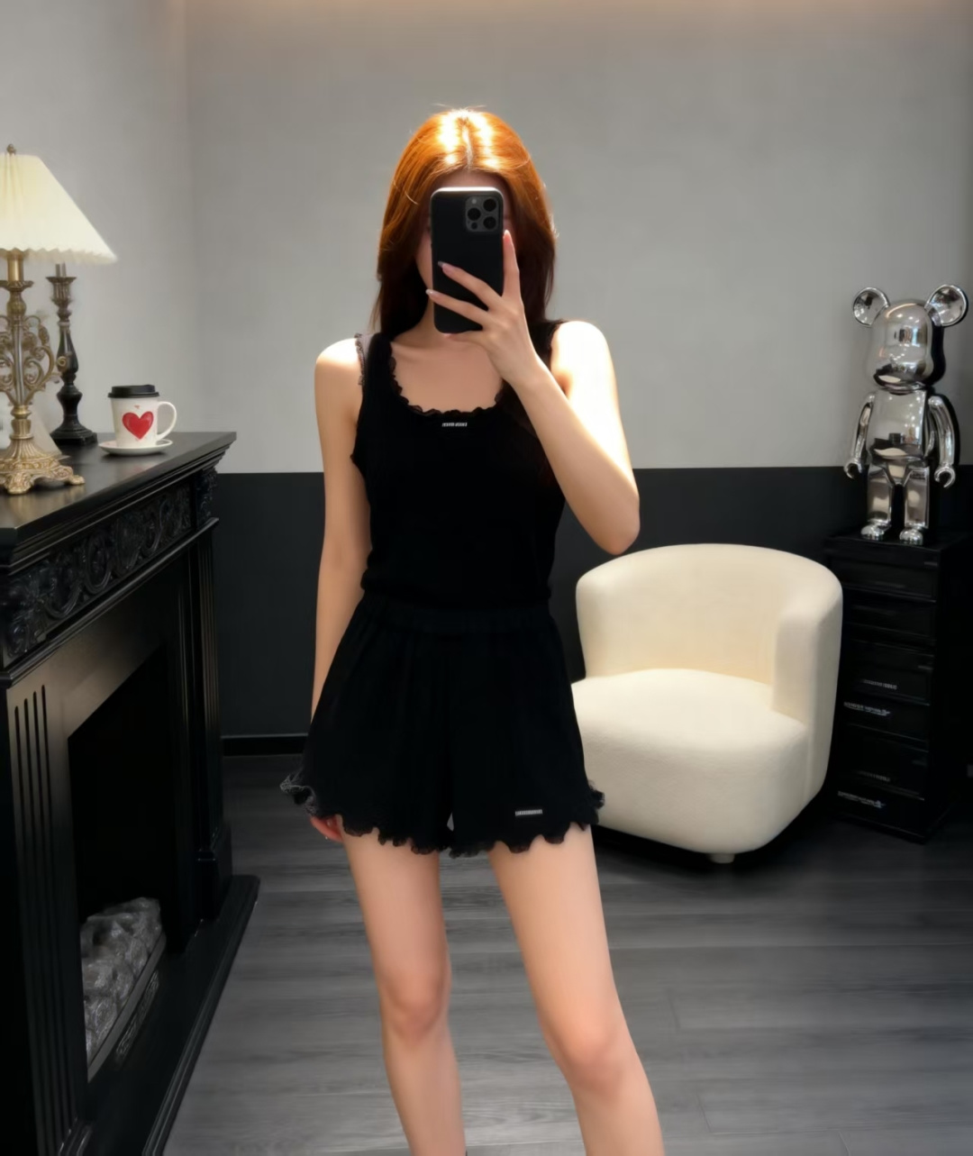 🆕M家🆕 春夏新款 纯色简约针织圆领套装颜色：咖啡 黑色尺码：36.38.40