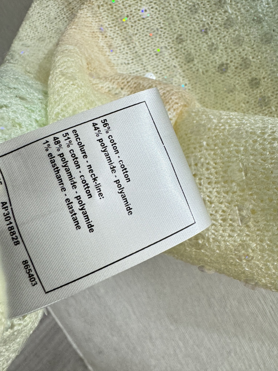 🆕CH家🆕 春夏新款 撞色珠片镂空圆领针织背心颜色：黄色尺码：36.38.40