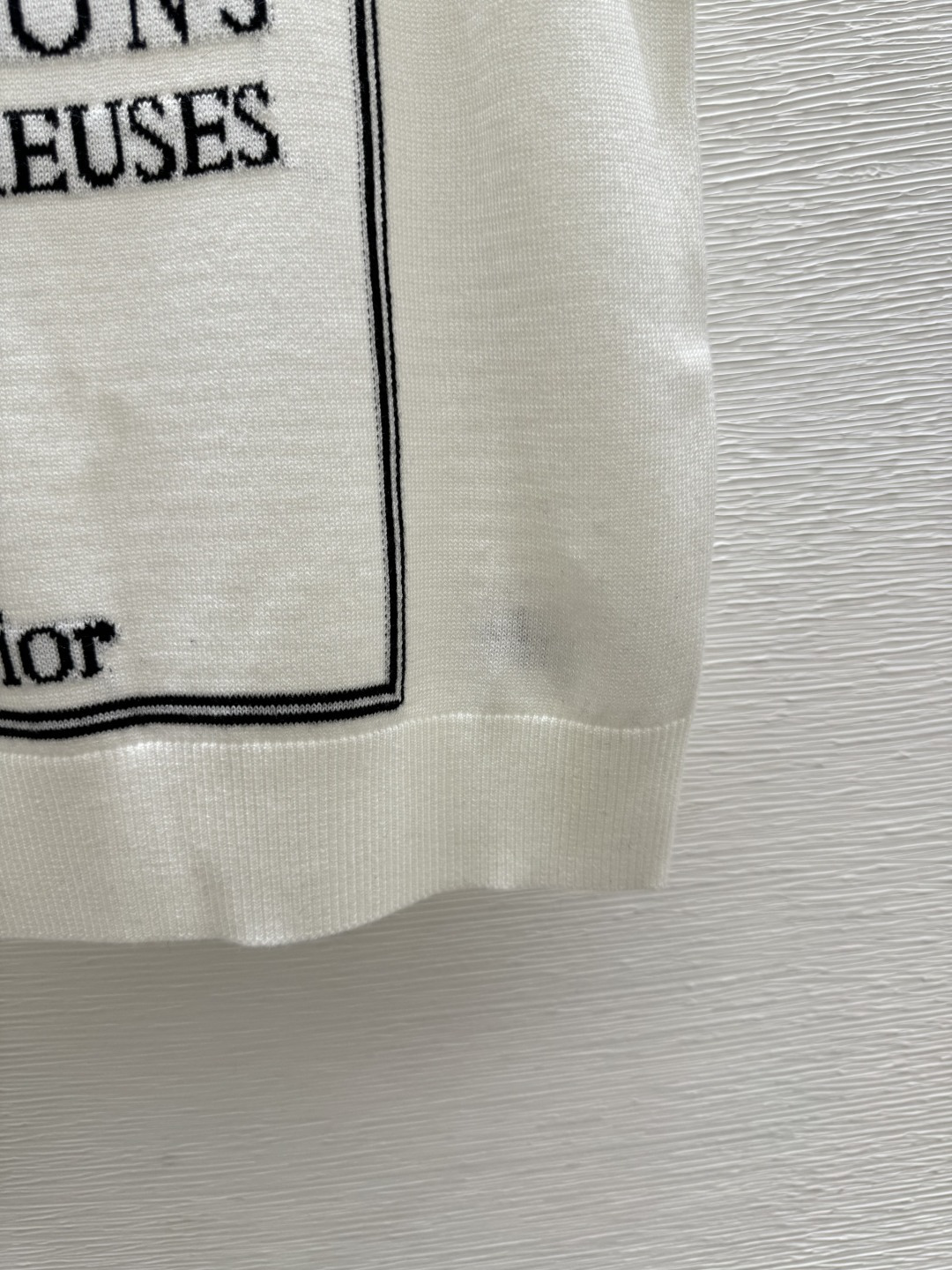 🆕D家🆕 春夏新款 撞色字母圆领针织背心颜色：白色 粉色 黑色尺码：36.38.40