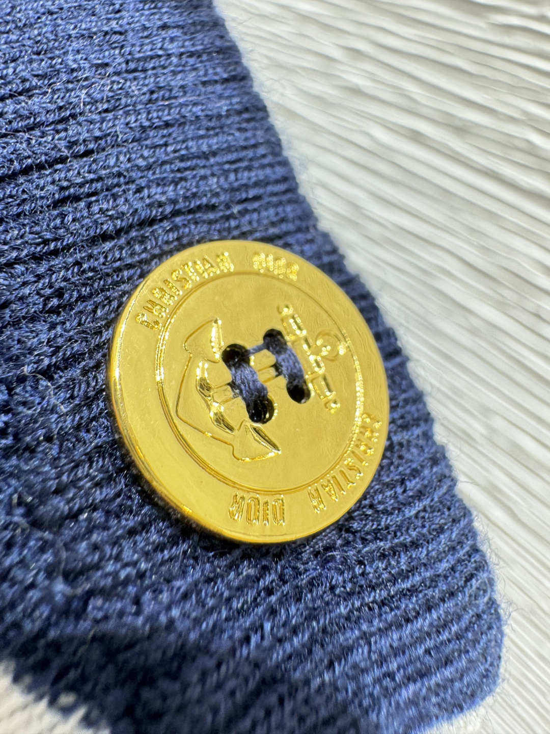 🆕D家🆕 春夏新款 撞色五角星字母条纹圆领针织短袖颜色：宝蓝尺码：36.38.40