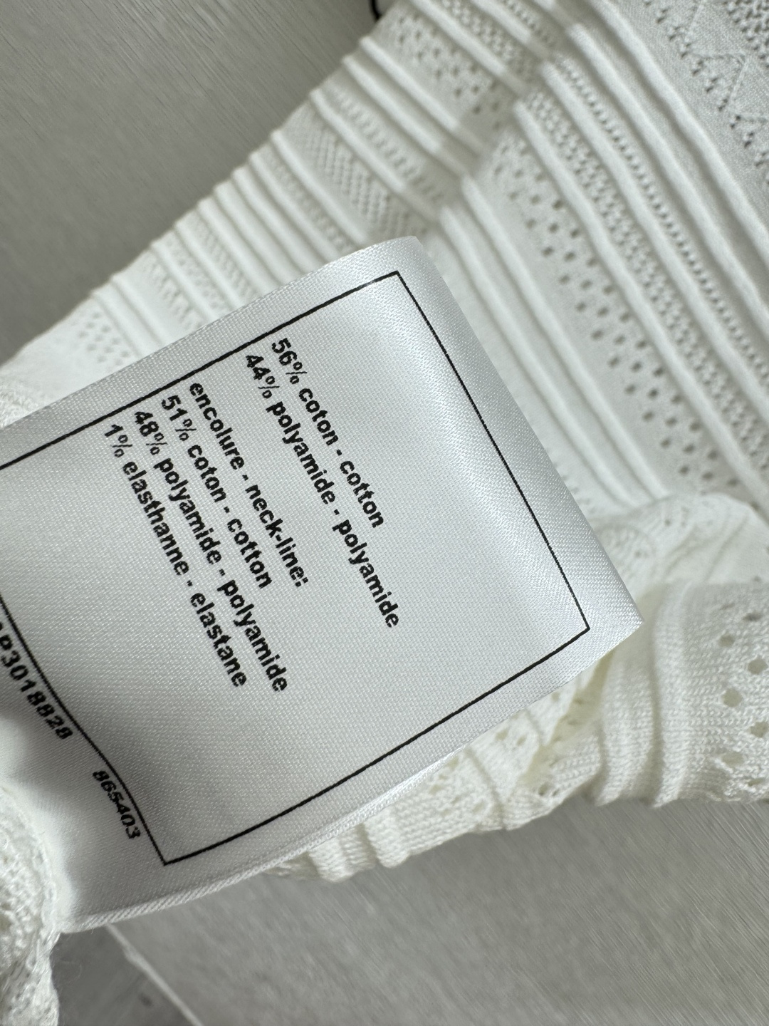 🆕CH家🆕 春夏新款 纯色镂空圆领针织短袖颜色：白色尺码：36.38.40