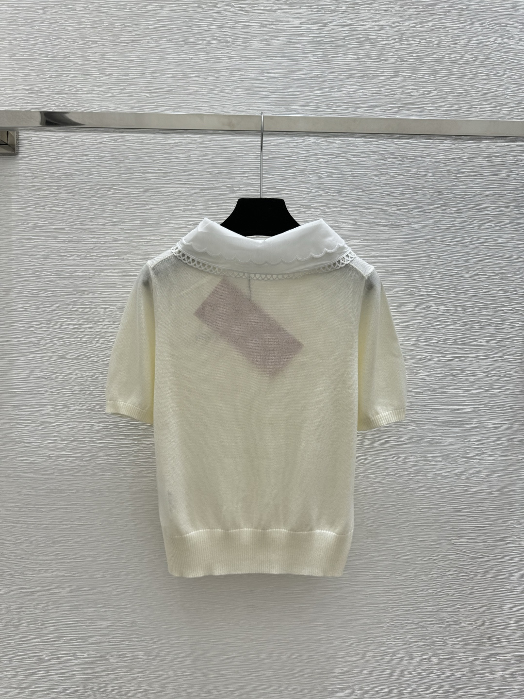 🆕M家🆕 春夏新款 撞色翻领针织短袖颜色：白色 灰色 咖啡尺码：36.38.40