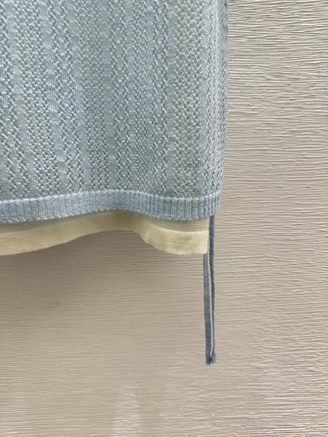 🆕CH家🆕 春夏新款 撞色假两件圆领针织短袖颜色：蓝色 灰色尺码：36.38.40