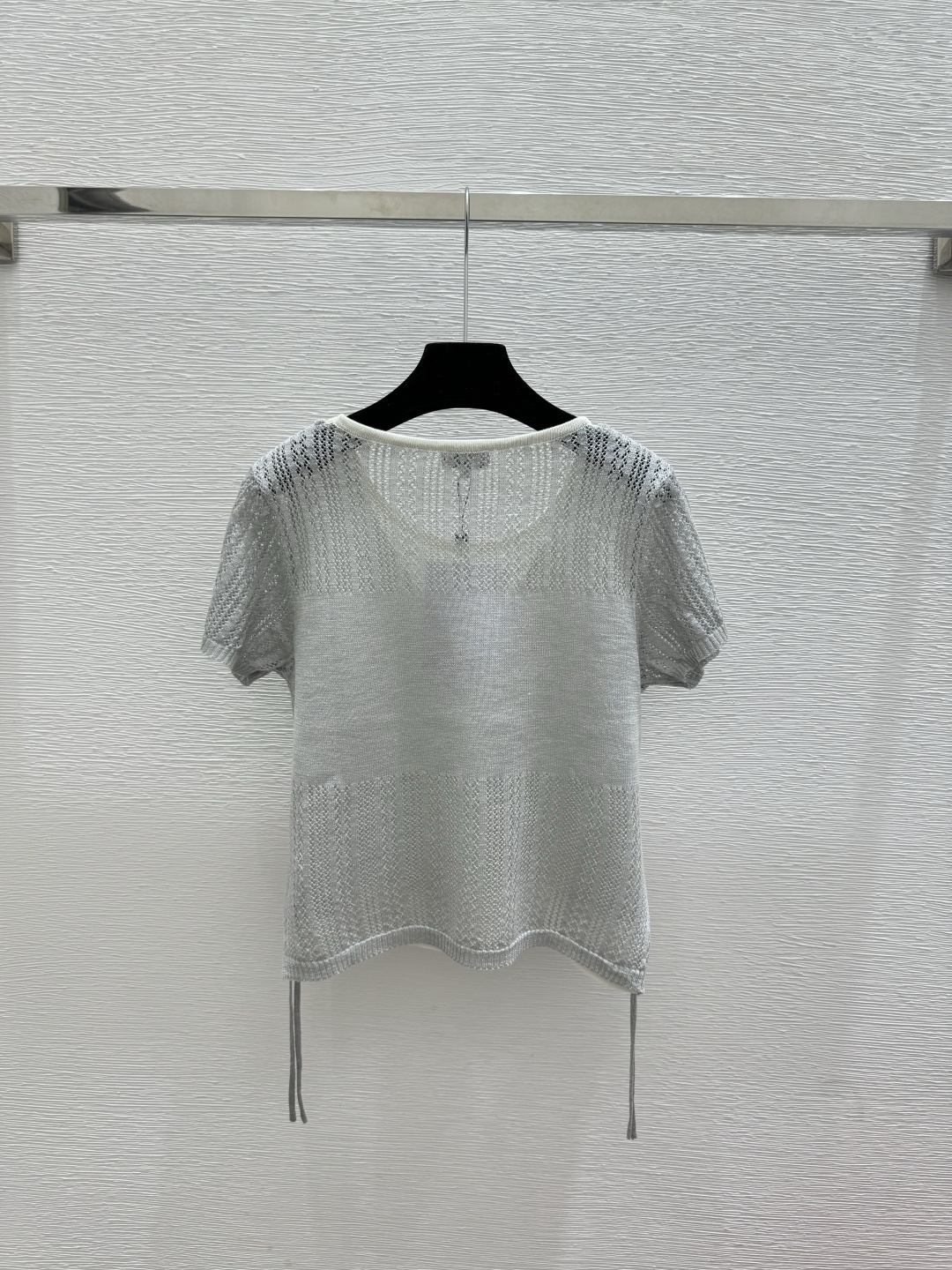 🆕CH家🆕 春夏新款 撞色假两件圆领针织短袖颜色：蓝色 灰色尺码：36.38.40