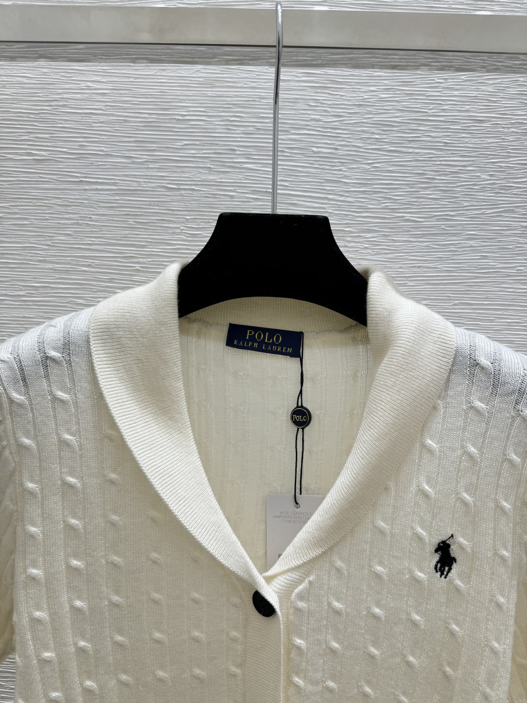 🆕PO家🆕 春夏新款 纯色V领针织短袖开衫颜色：白色 卡其尺码：36.38.40