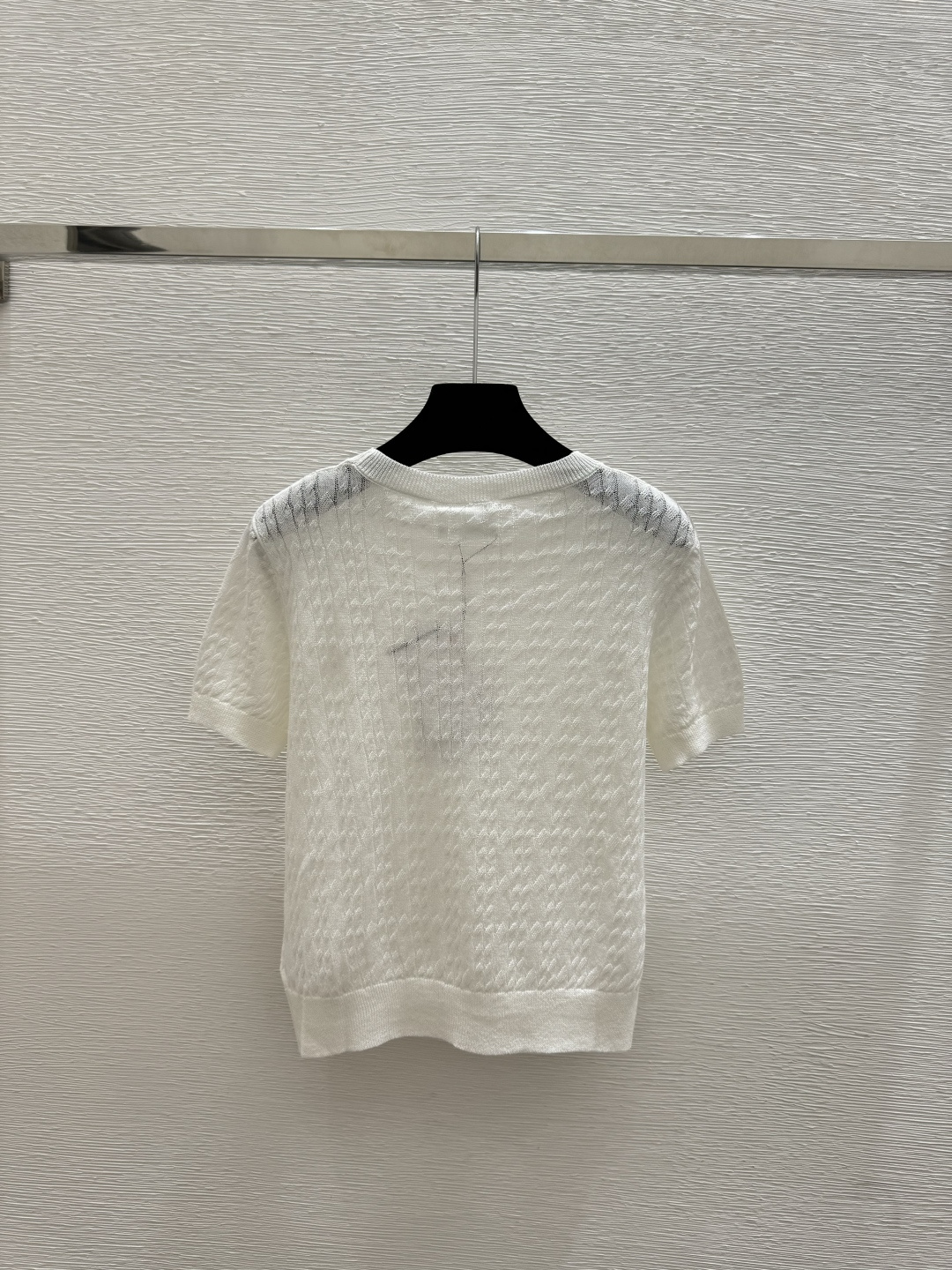 🆕D家🆕 春夏新款 纯色简约圆领针织短袖颜色：白色 粉色 宝蓝尺码：36.38.40