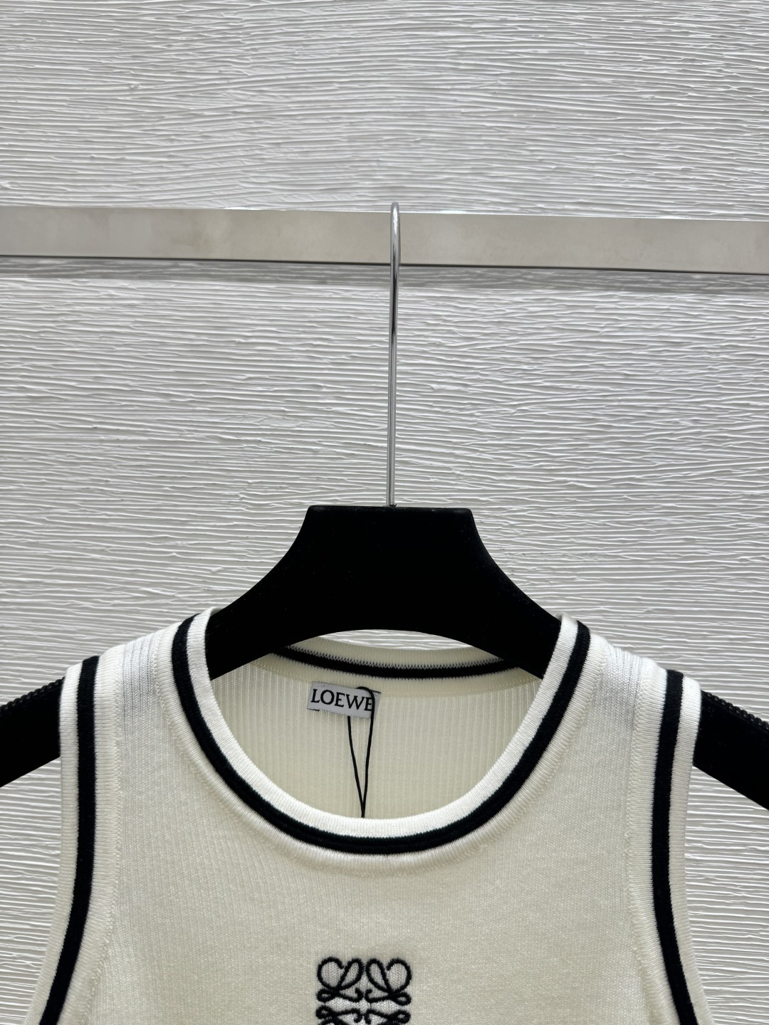 🆕LO家🆕 春夏新款 撞色简约圆领针织背心颜色：白色 蓝色 灰色尺码：36.38.40