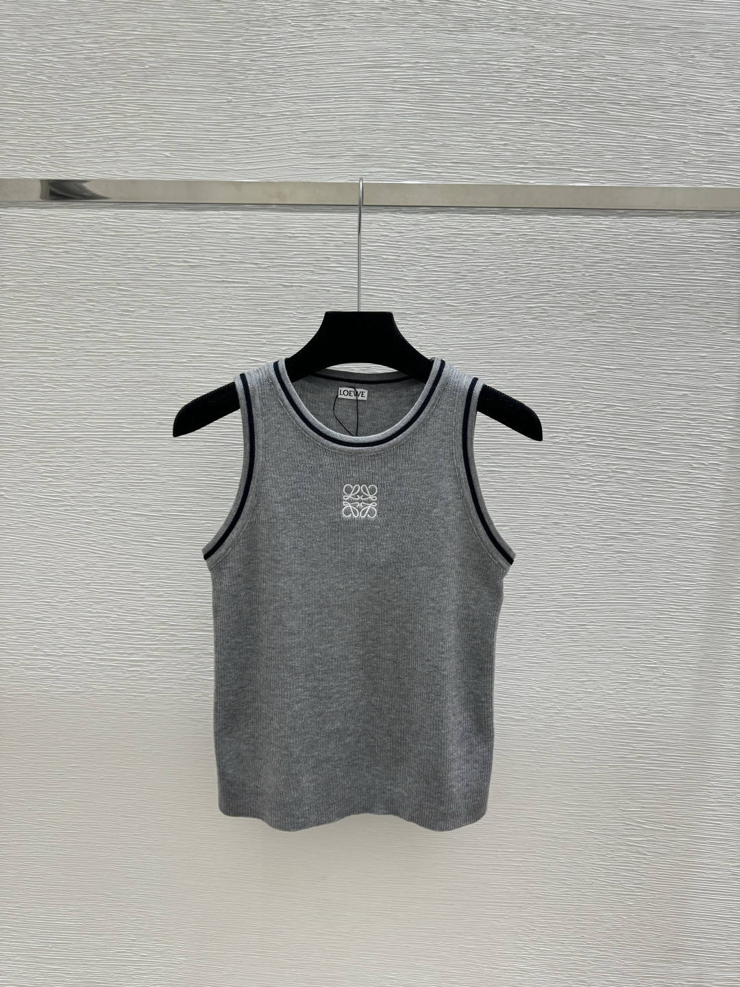 🆕LO家🆕 春夏新款 撞色简约圆领针织背心颜色：白色 蓝色 灰色尺码：36.38.40